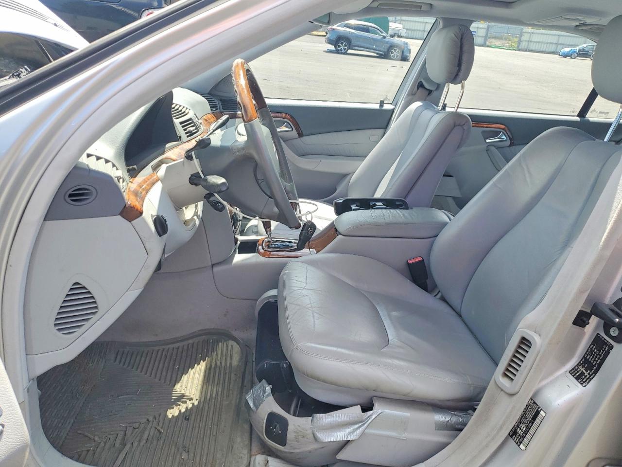 2002 Mercedes-benz S 500 Silver vin: WDBNG75J12A286612