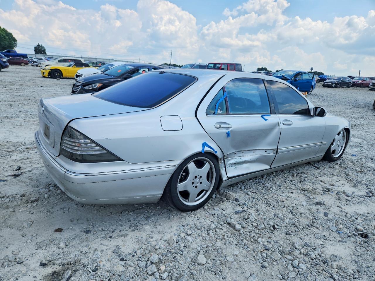 2002 Mercedes-benz S 500 Gray vin: WDBNG75J12A314554
