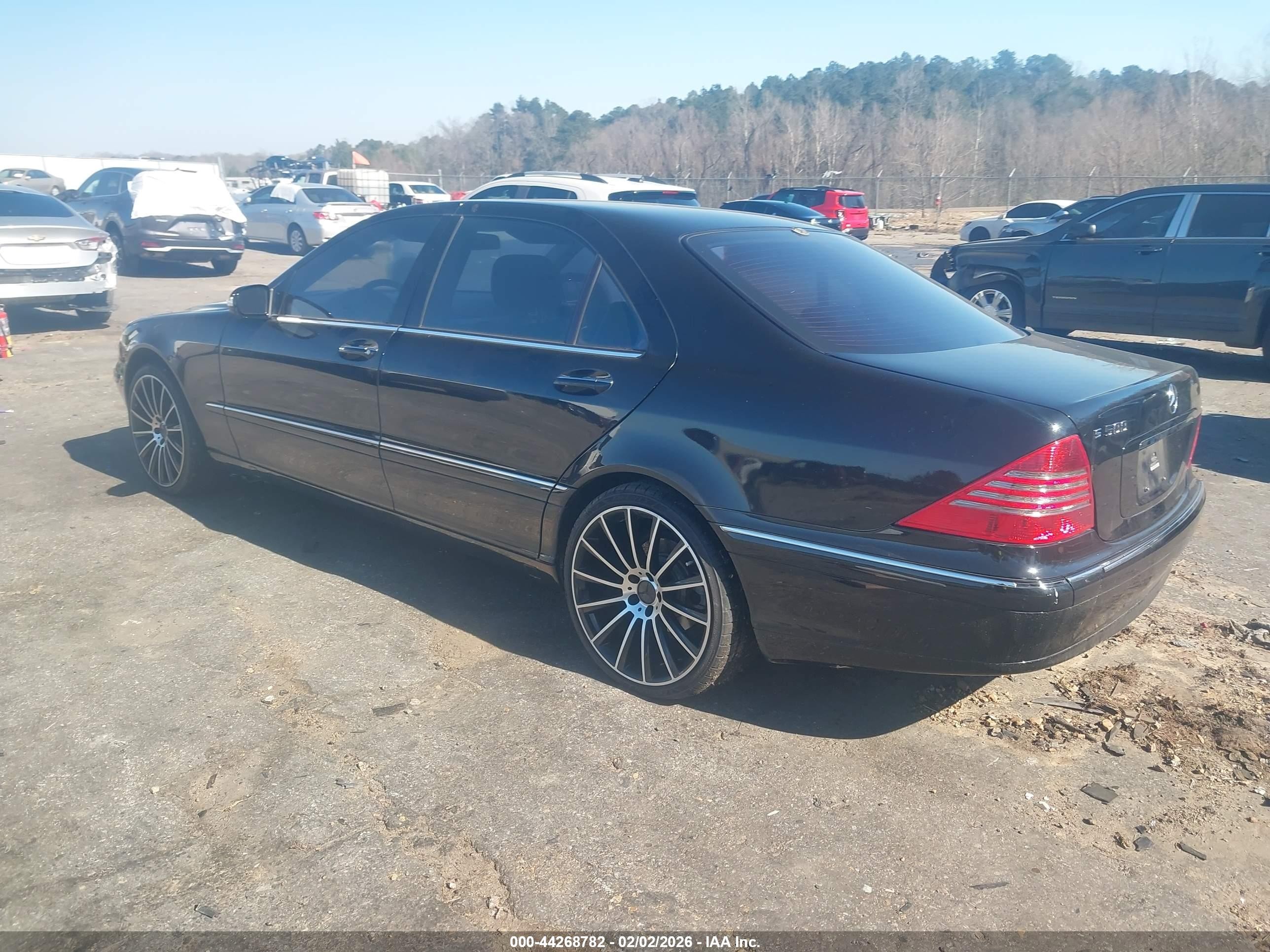 2004 Mercedes-benz S 500 Black vin: WDBNG75J14A387619