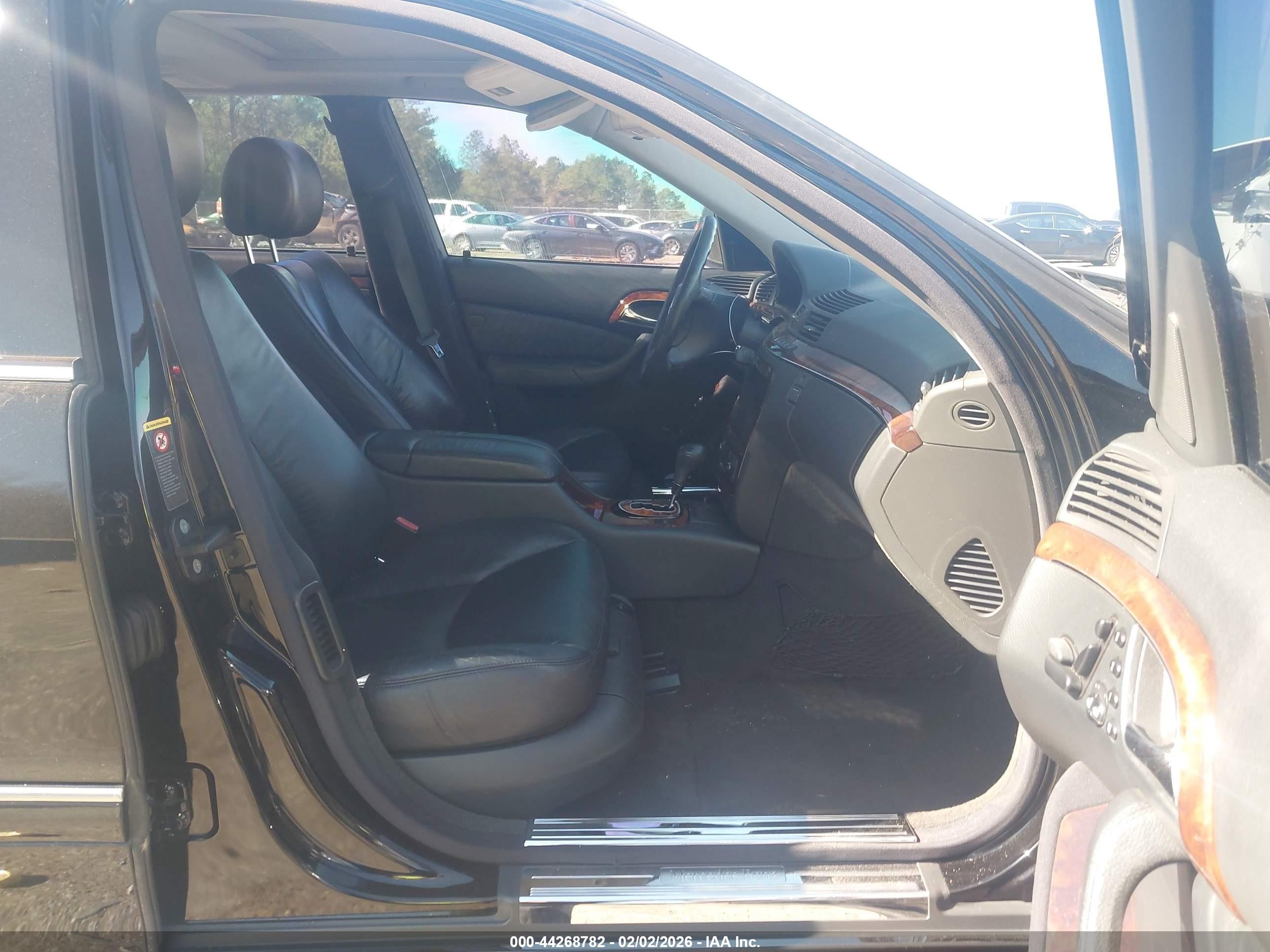 2004 Mercedes-benz S 500 Black vin: WDBNG75J14A387619
