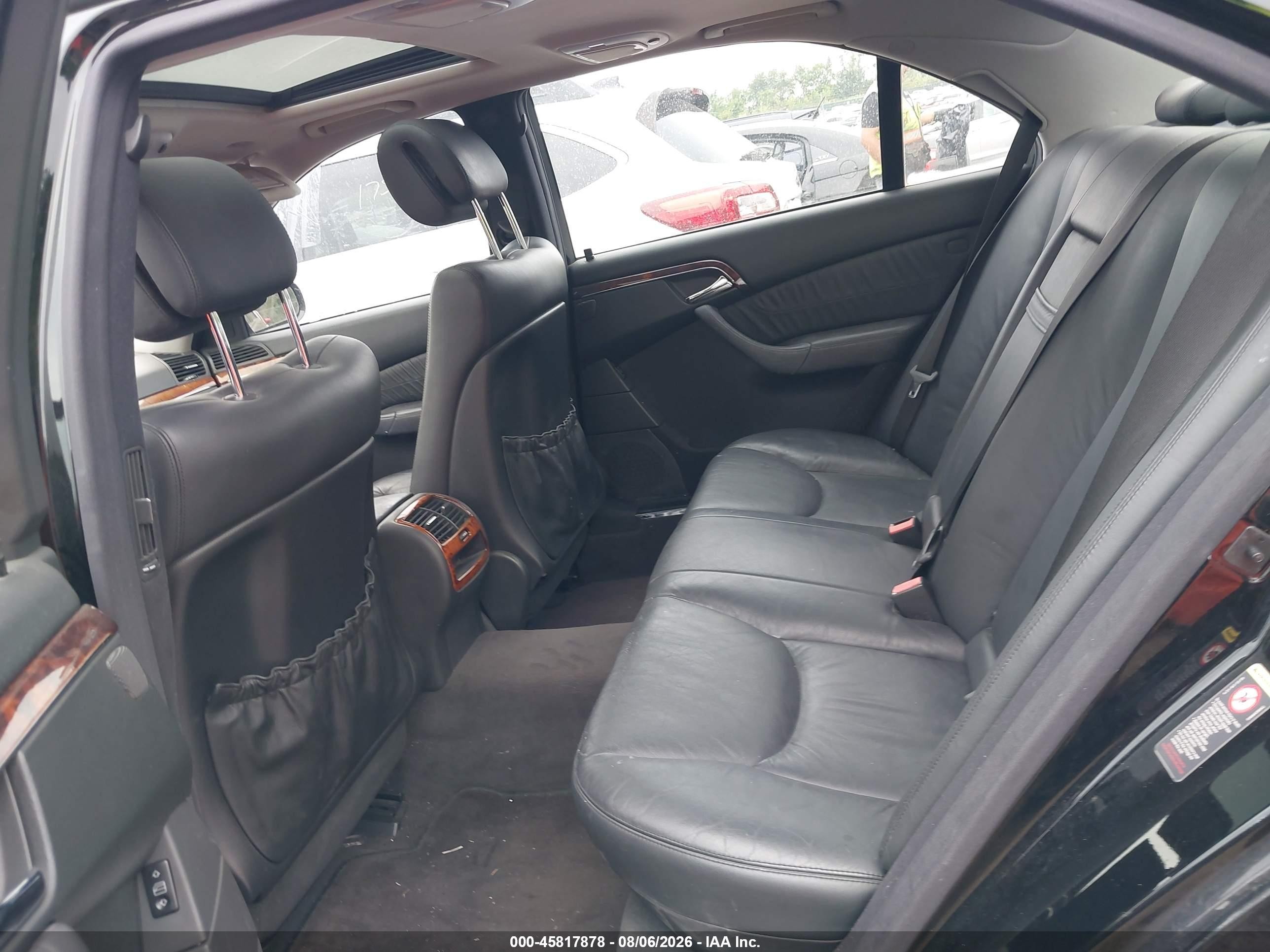 2005 Mercedes-benz S 500   Black vin: WDBNG75J15A440787