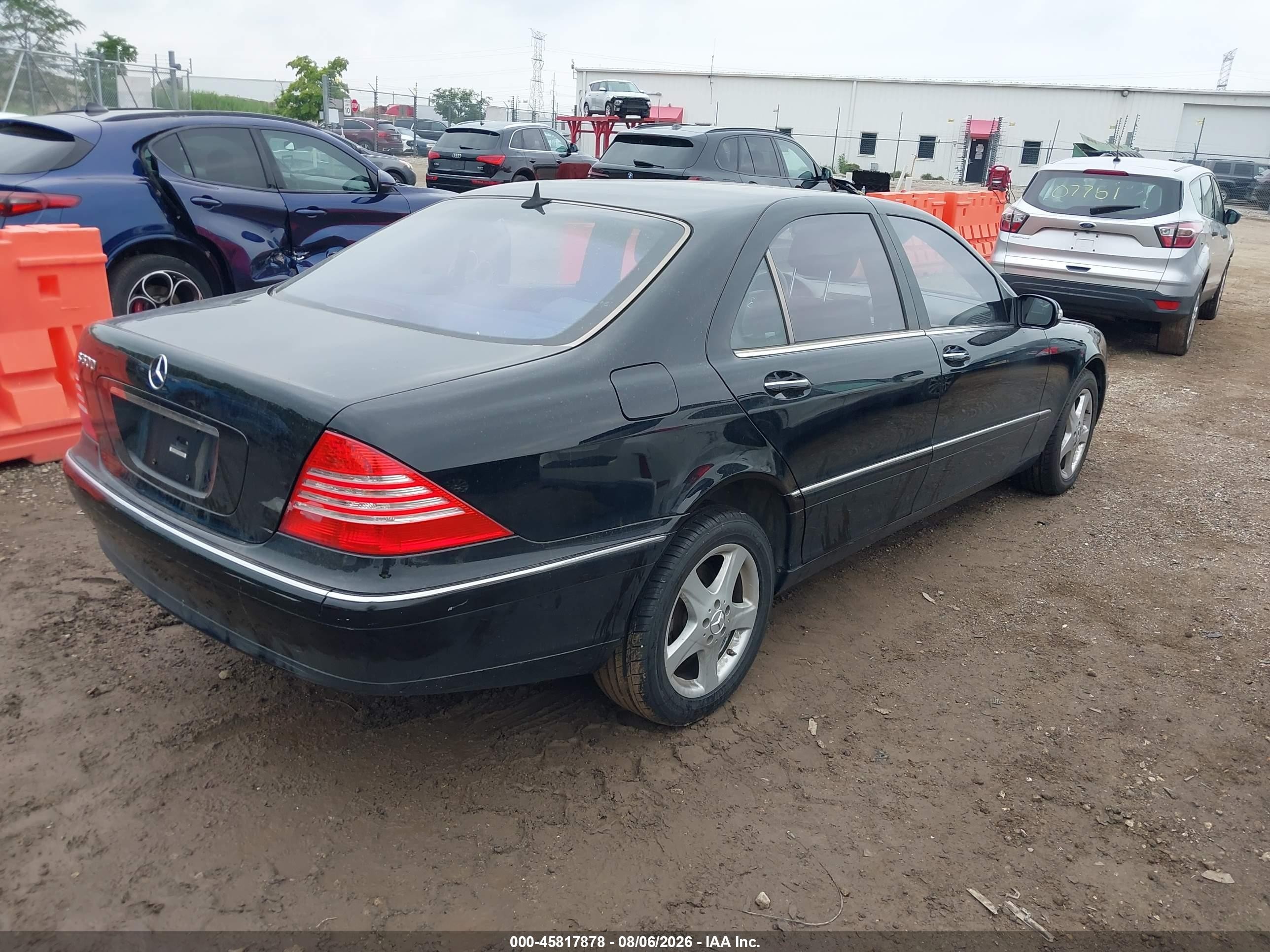 2005 Mercedes-benz S 500   Black vin: WDBNG75J15A440787