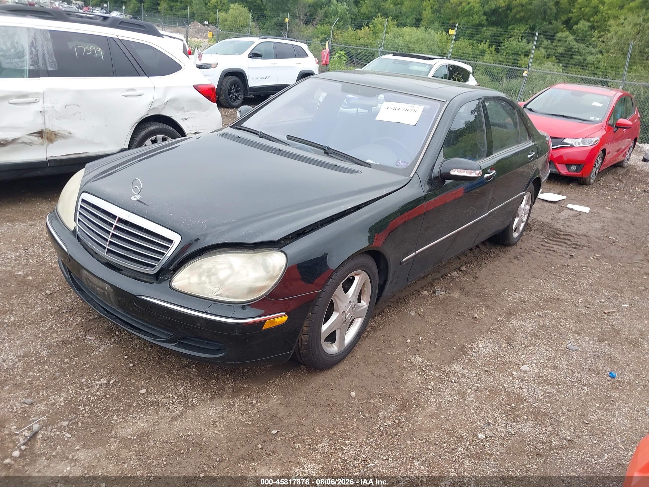 2005 Mercedes-benz S 500   Black vin: WDBNG75J15A440787
