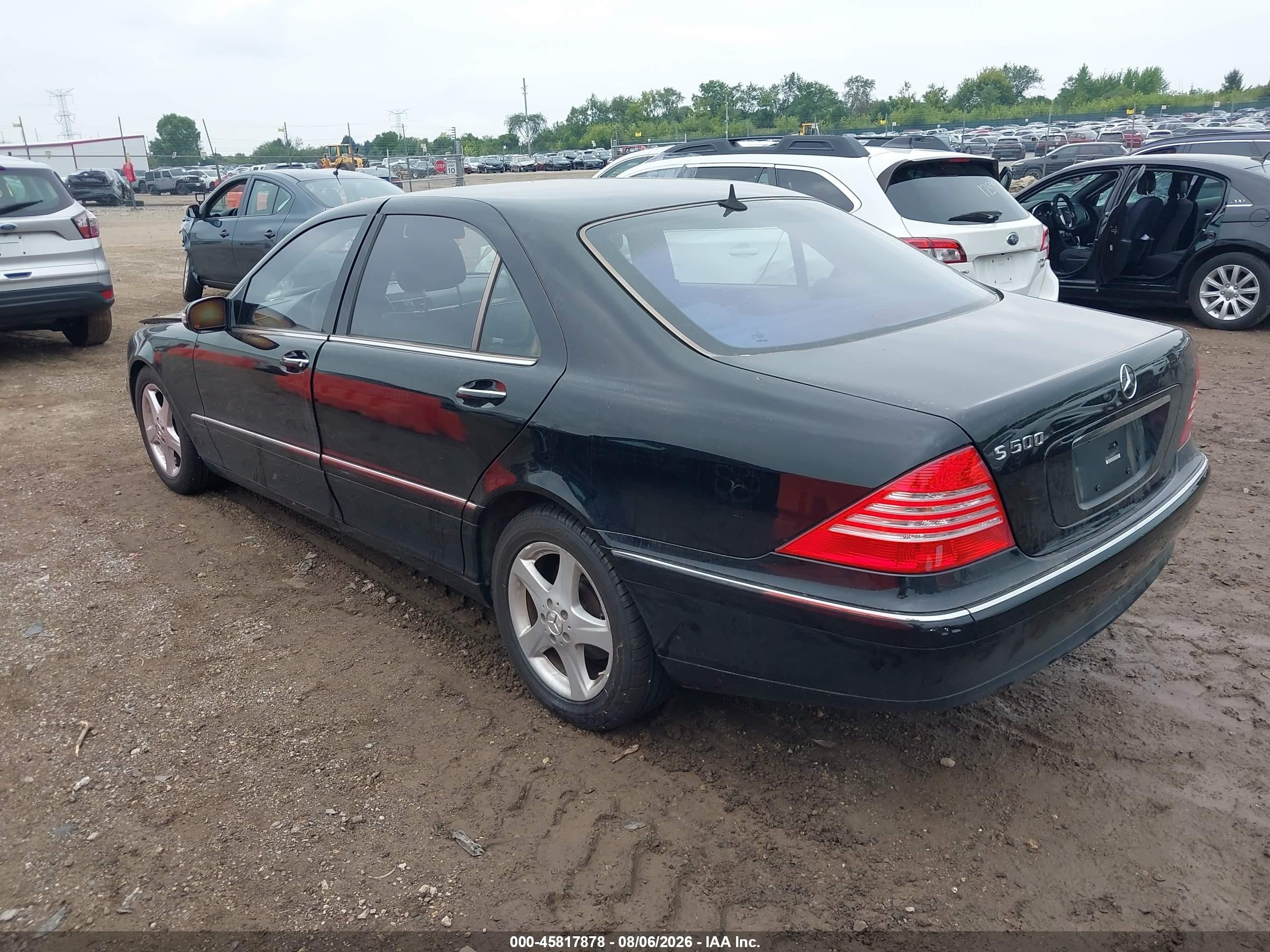2005 Mercedes-benz S 500   Black vin: WDBNG75J15A440787