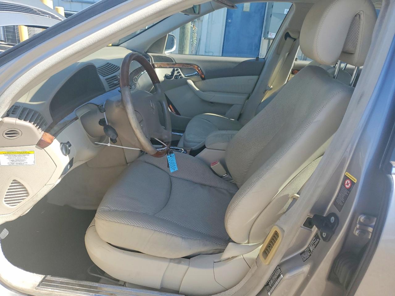 2005 Mercedes-benz S 500 Silver vin: WDBNG75J15A452289