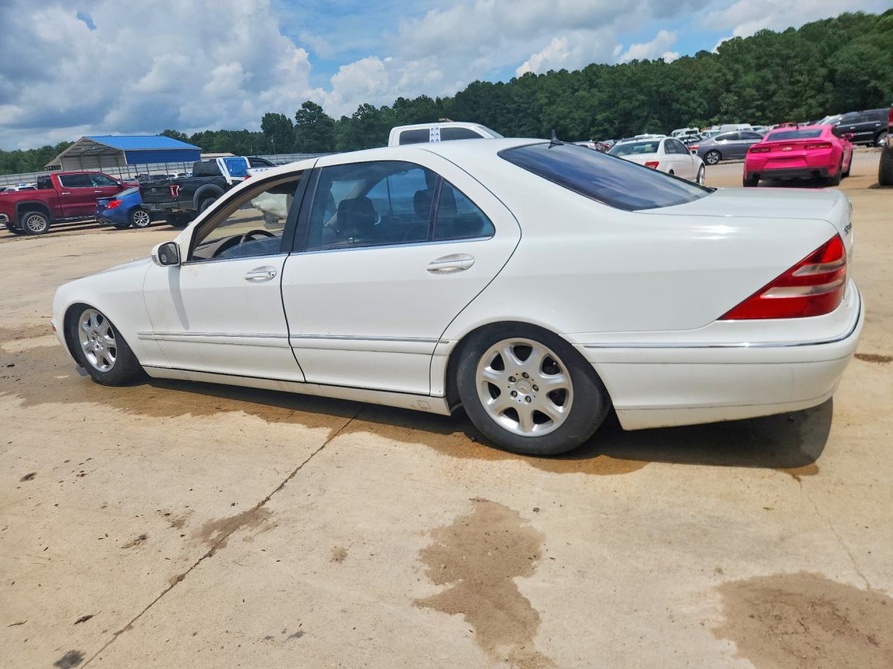 2001 Mercedes-benz S 500 White vin: WDBNG75J21A151105