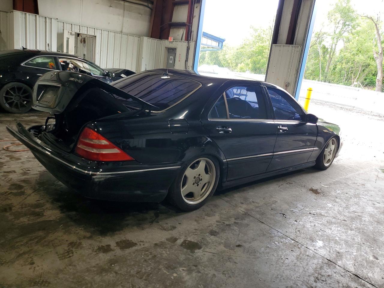 2001 Mercedes-benz S 500 Black vin: WDBNG75J21A186890