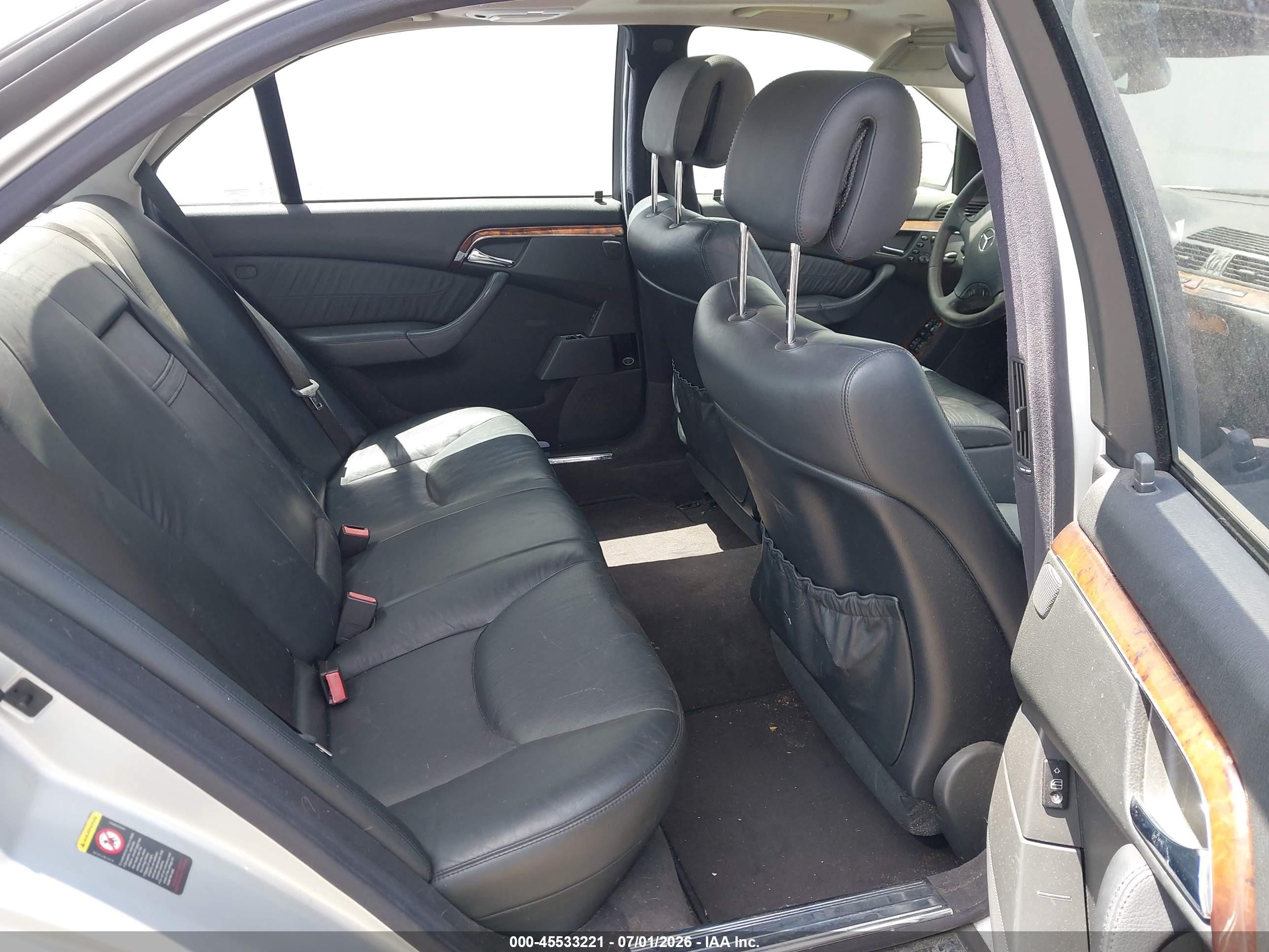 2005 Mercedes-benz S 500   Серебряный vin: WDBNG75J25A445271