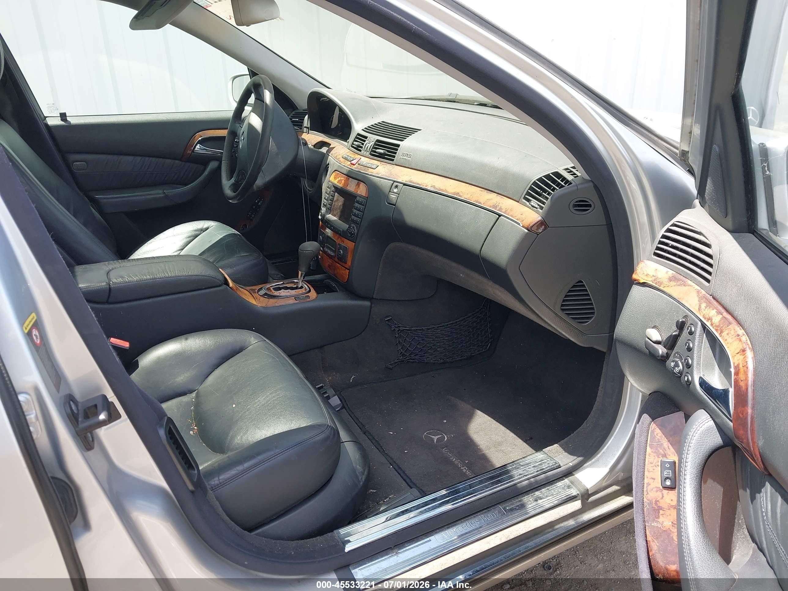 2005 Mercedes-benz S 500   Серебряный vin: WDBNG75J25A445271