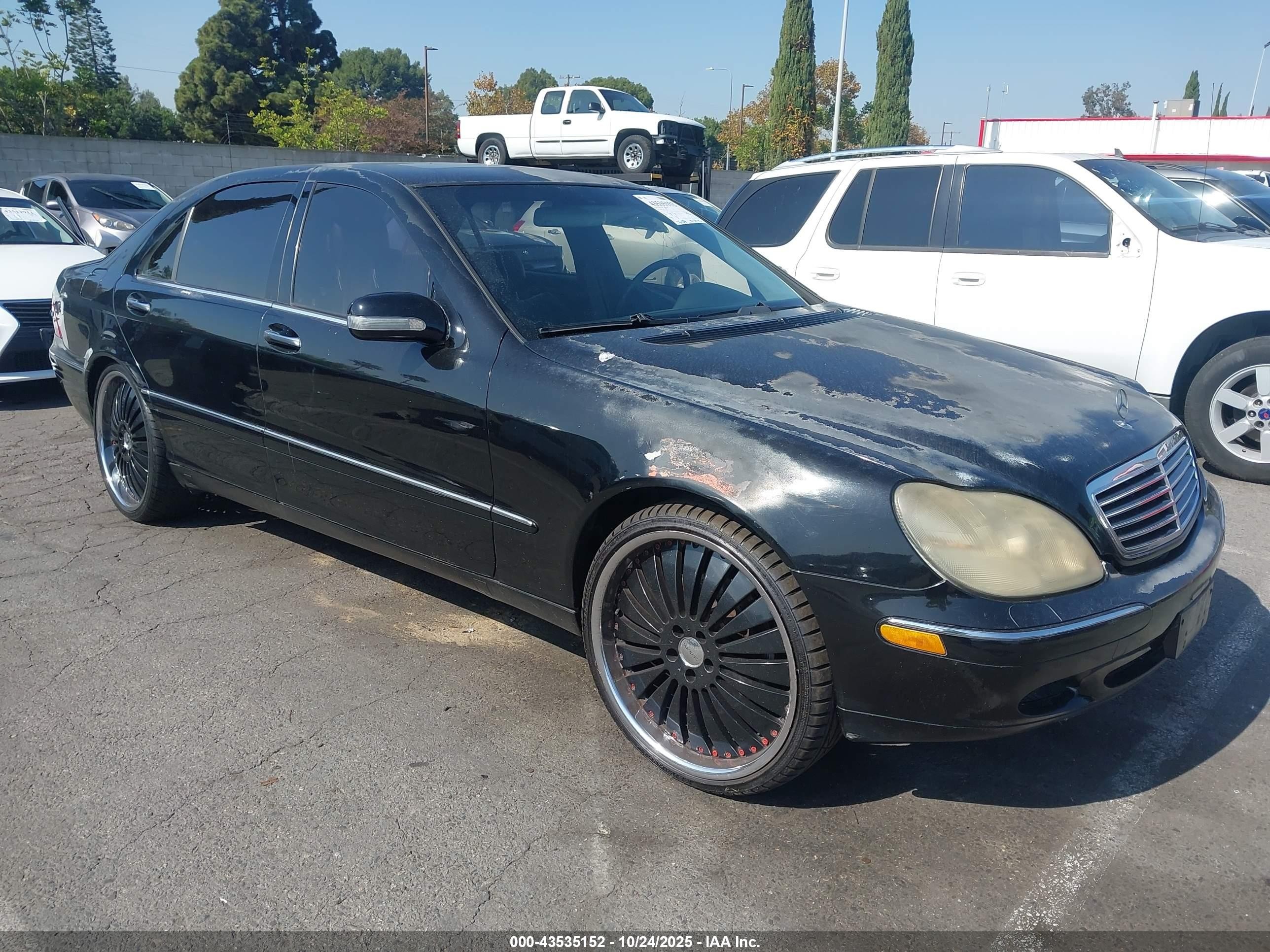 2000 Mercedes-benz S 500   Черный vin: WDBNG75J2YA050866