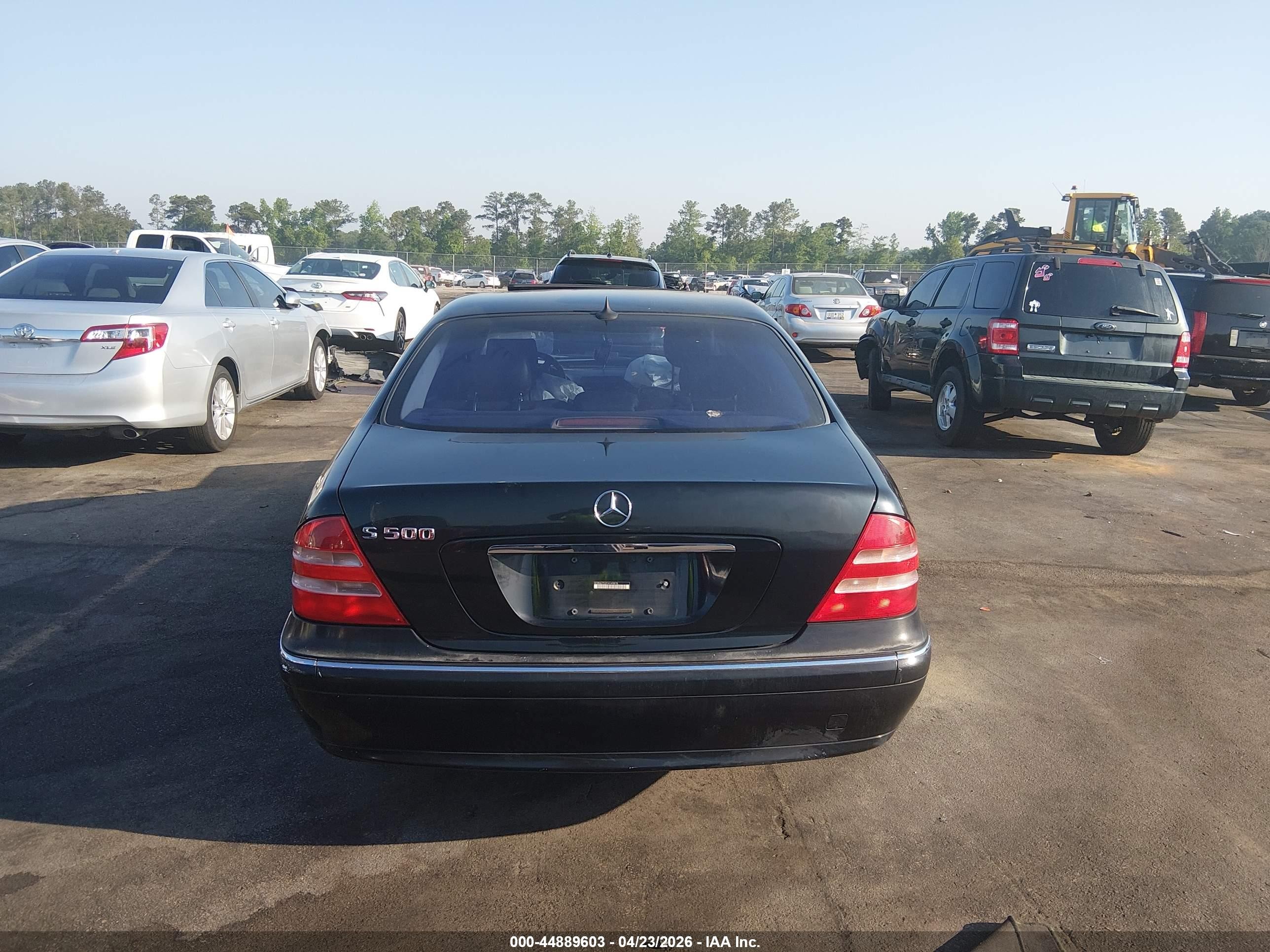 2001 Mercedes-benz S 500   Черный vin: WDBNG75J31A149878