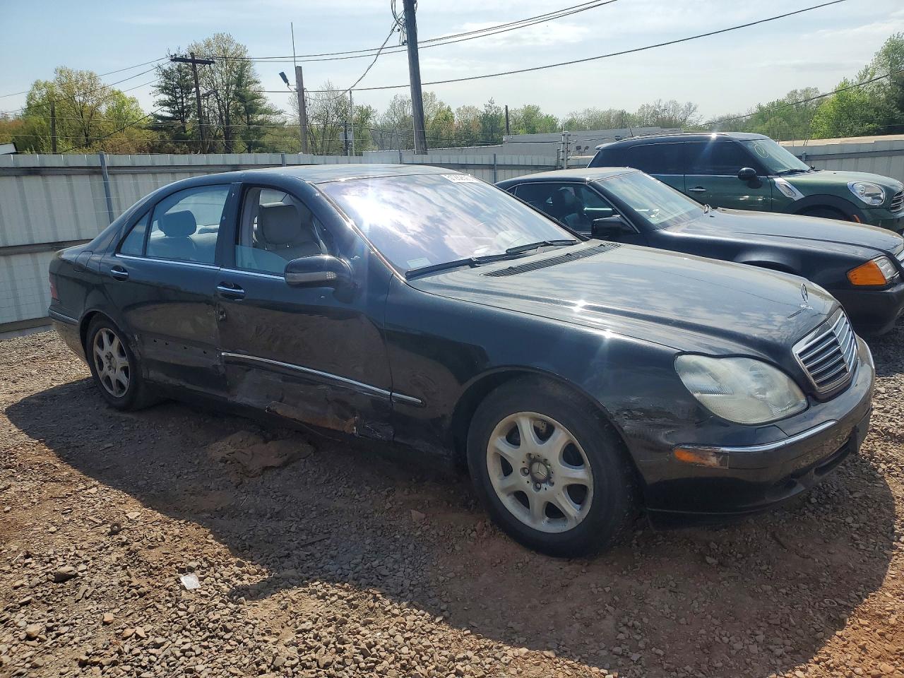 2001 Mercedes-benz S 500 Black vin: WDBNG75J31A159939