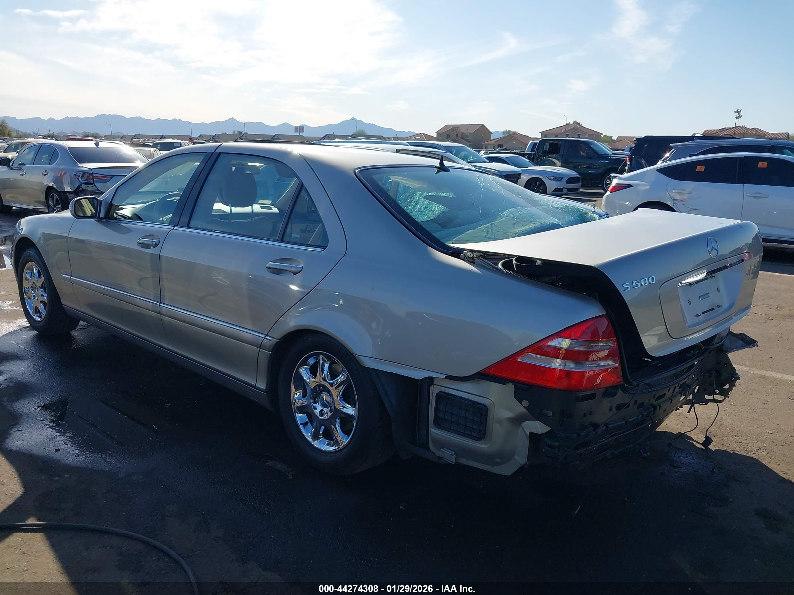 2000 Mercedes-benz S 500   Gold vin: WDBNG75J3YA058765