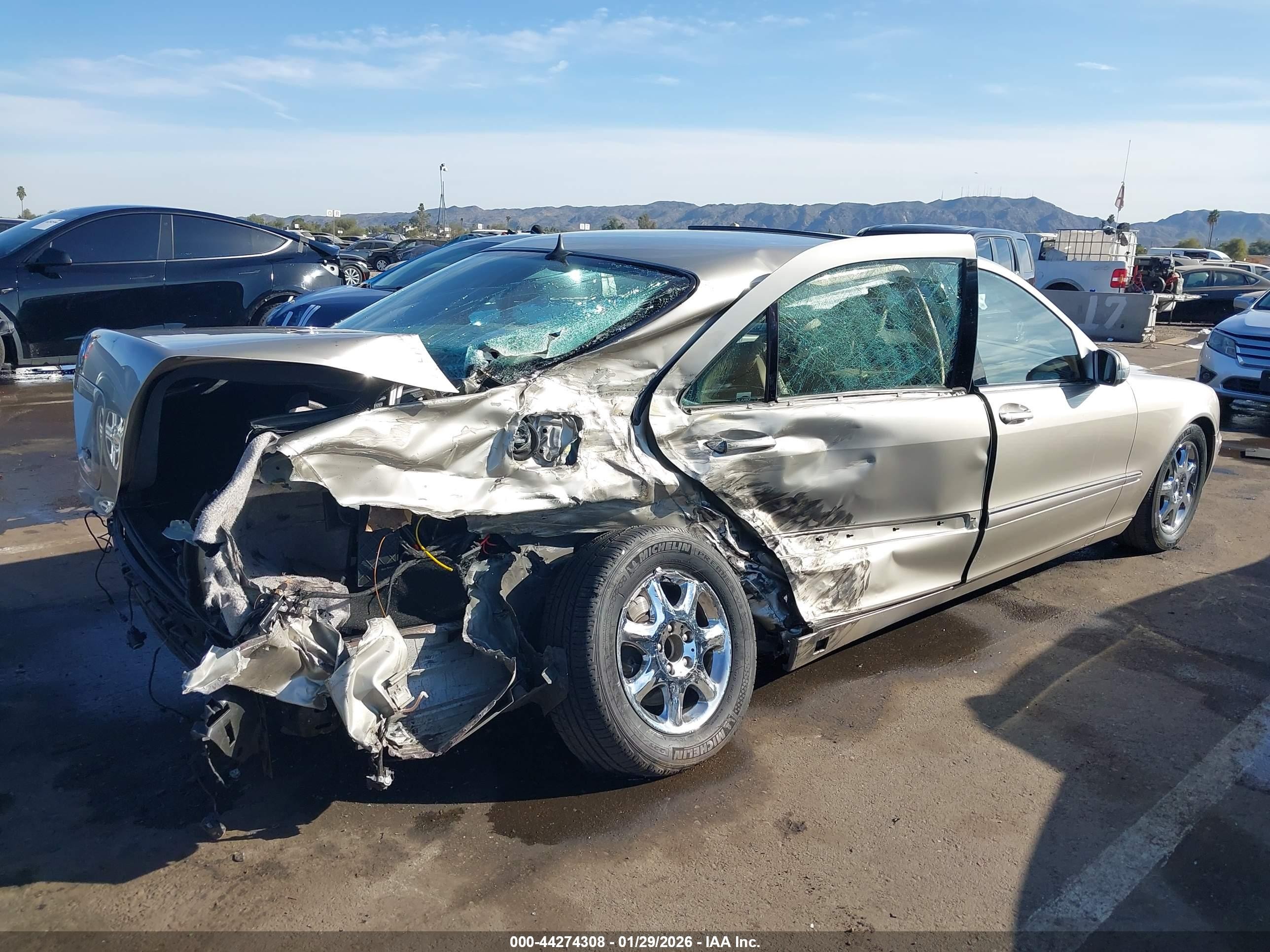 2000 Mercedes-benz S 500   Gold vin: WDBNG75J3YA058765