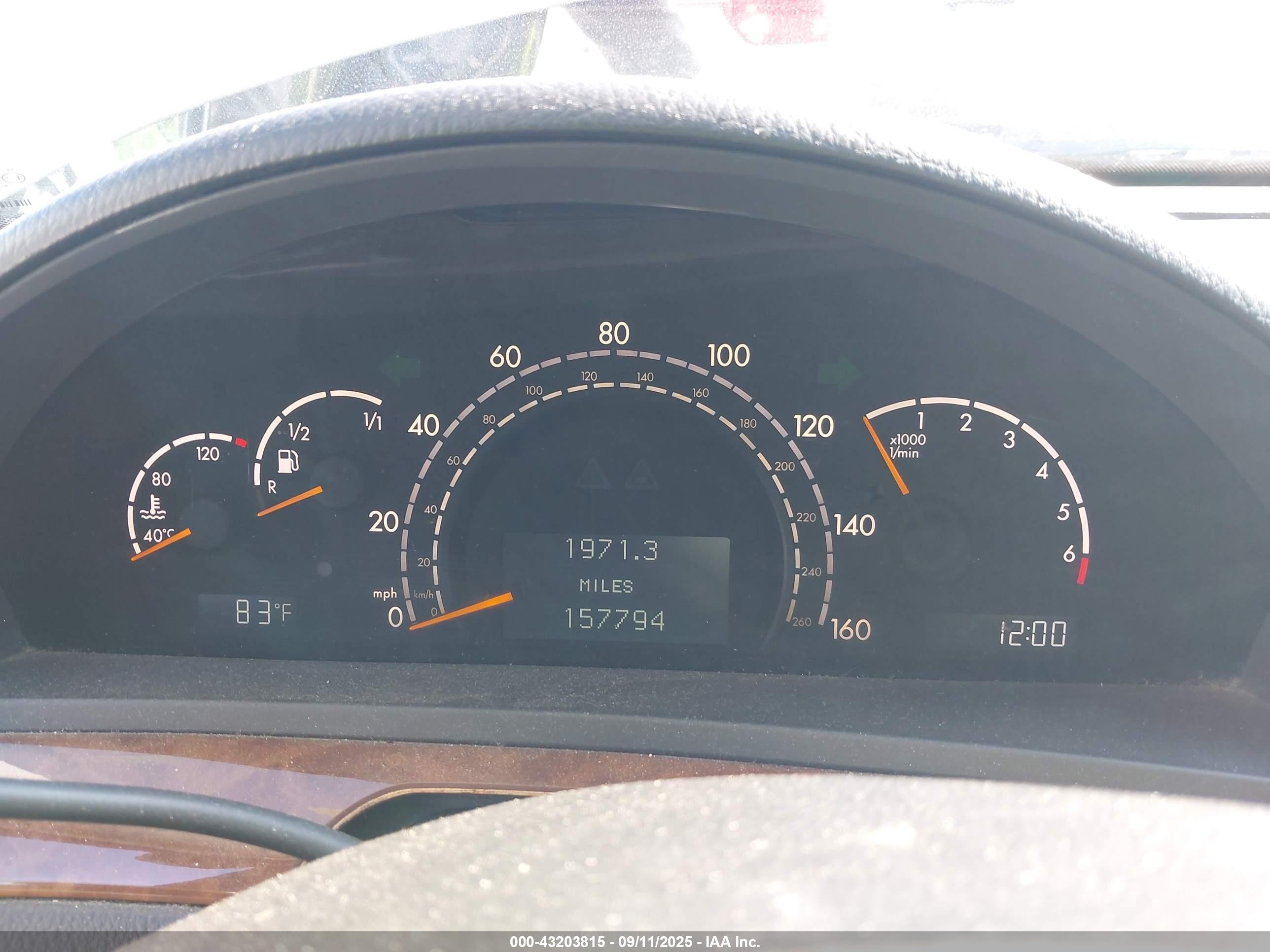 2000 Mercedes-benz S 500   Gray vin: WDBNG75J3YA074707
