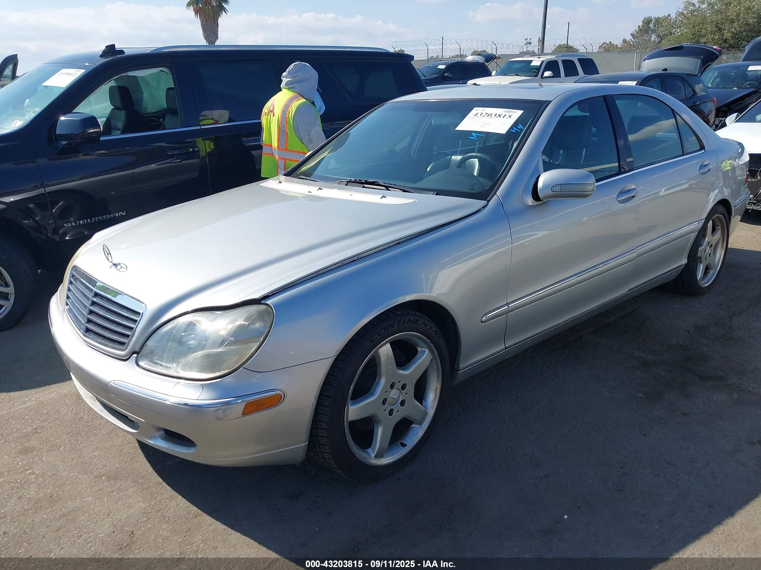 2000 Mercedes-benz S 500   Gray vin: WDBNG75J3YA074707