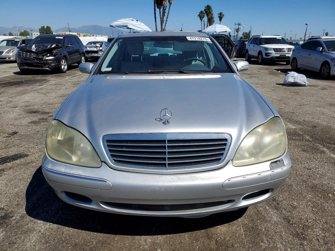 2000 Mercedes-benz S500 Silver vin: WDBNG75J3YA119144