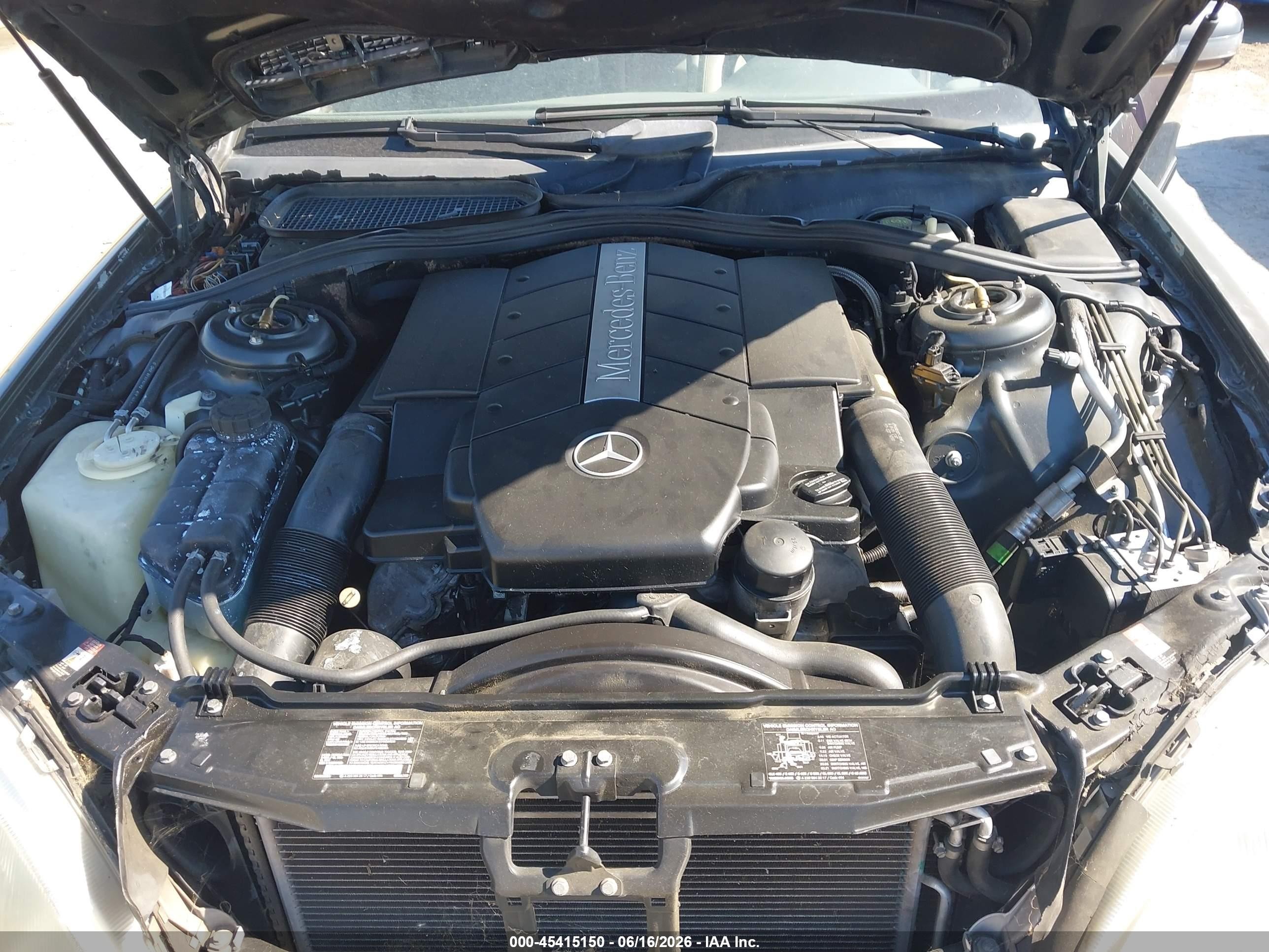 2000 Mercedes-benz S 500 Черный vin: WDBNG75J3YA121461