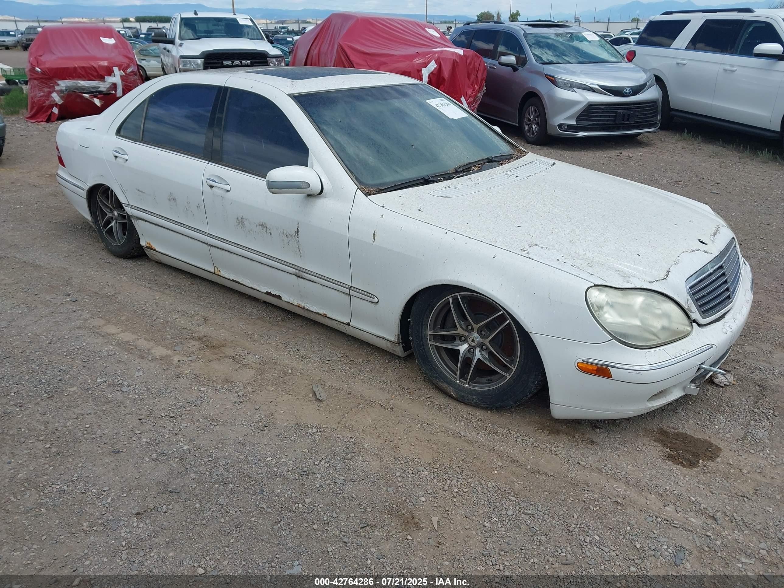 2001 Mercedes-benz S 500   Белый vin: WDBNG75J41A185725