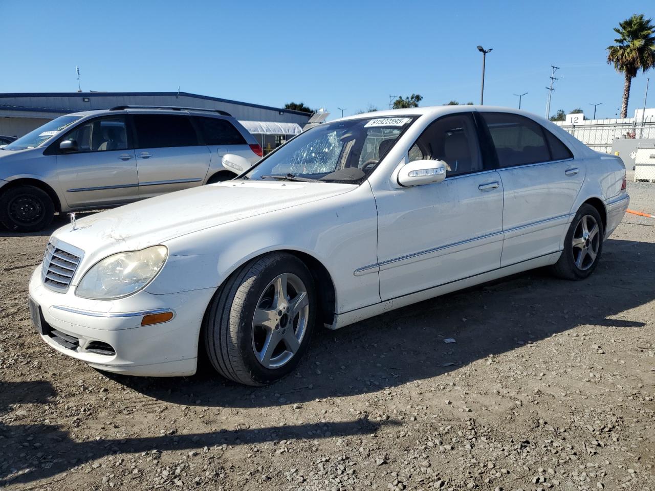 2004 Mercedes-benz S 500 Белый vin: WDBNG75J44A422590