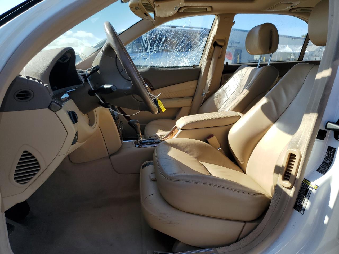 2004 Mercedes-benz S 500 Белый vin: WDBNG75J44A422590
