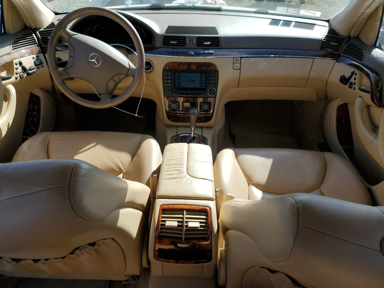 2004 Mercedes-benz S 500 Белый vin: WDBNG75J44A422590