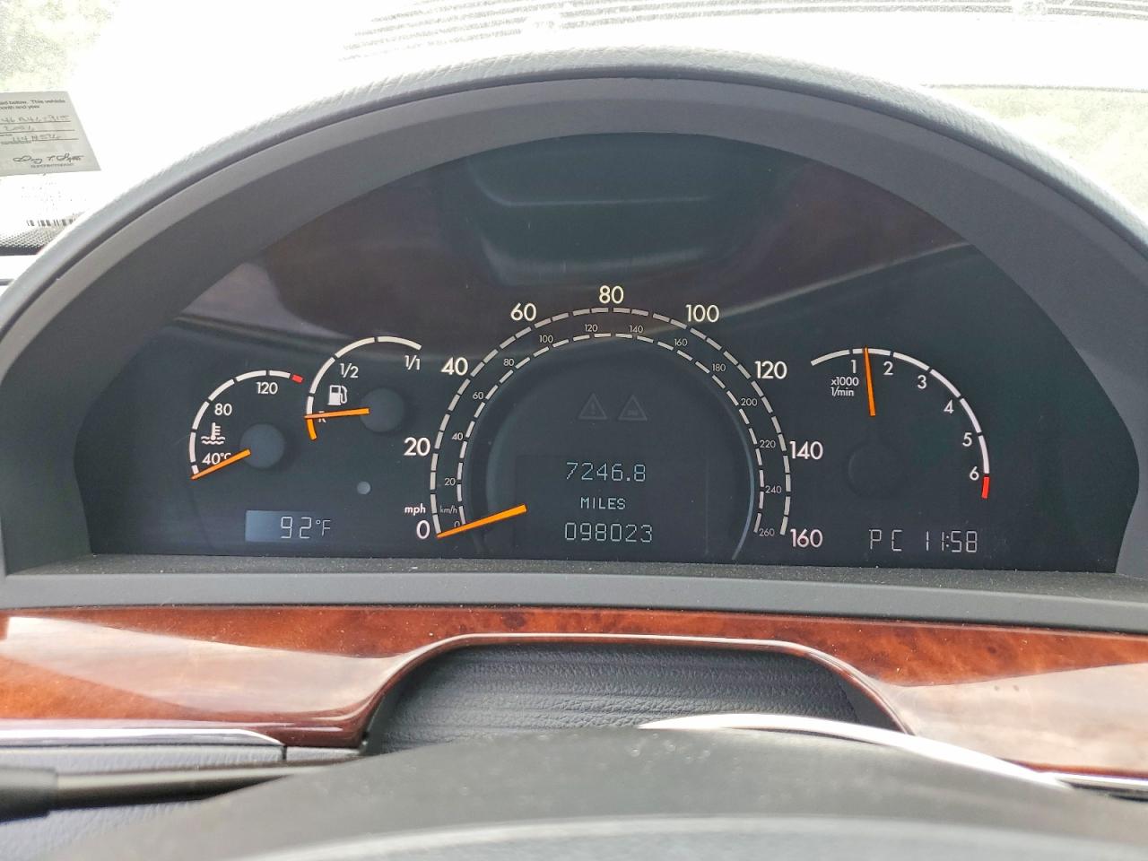 2006 Mercedes-benz S 500 Black vin: WDBNG75J46A462915