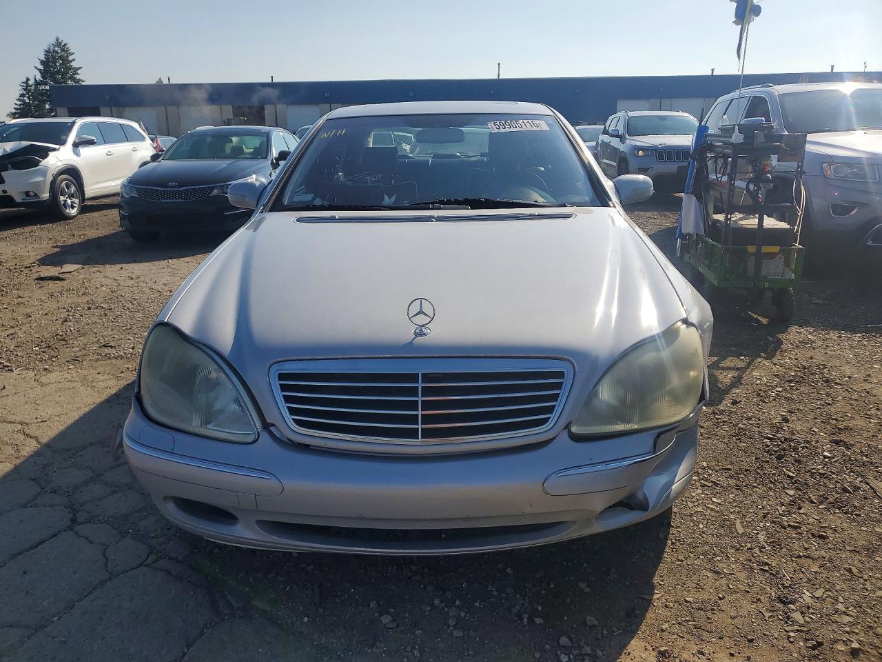 2000 Mercedes-benz S 500 Silver vin: WDBNG75J4YA030487