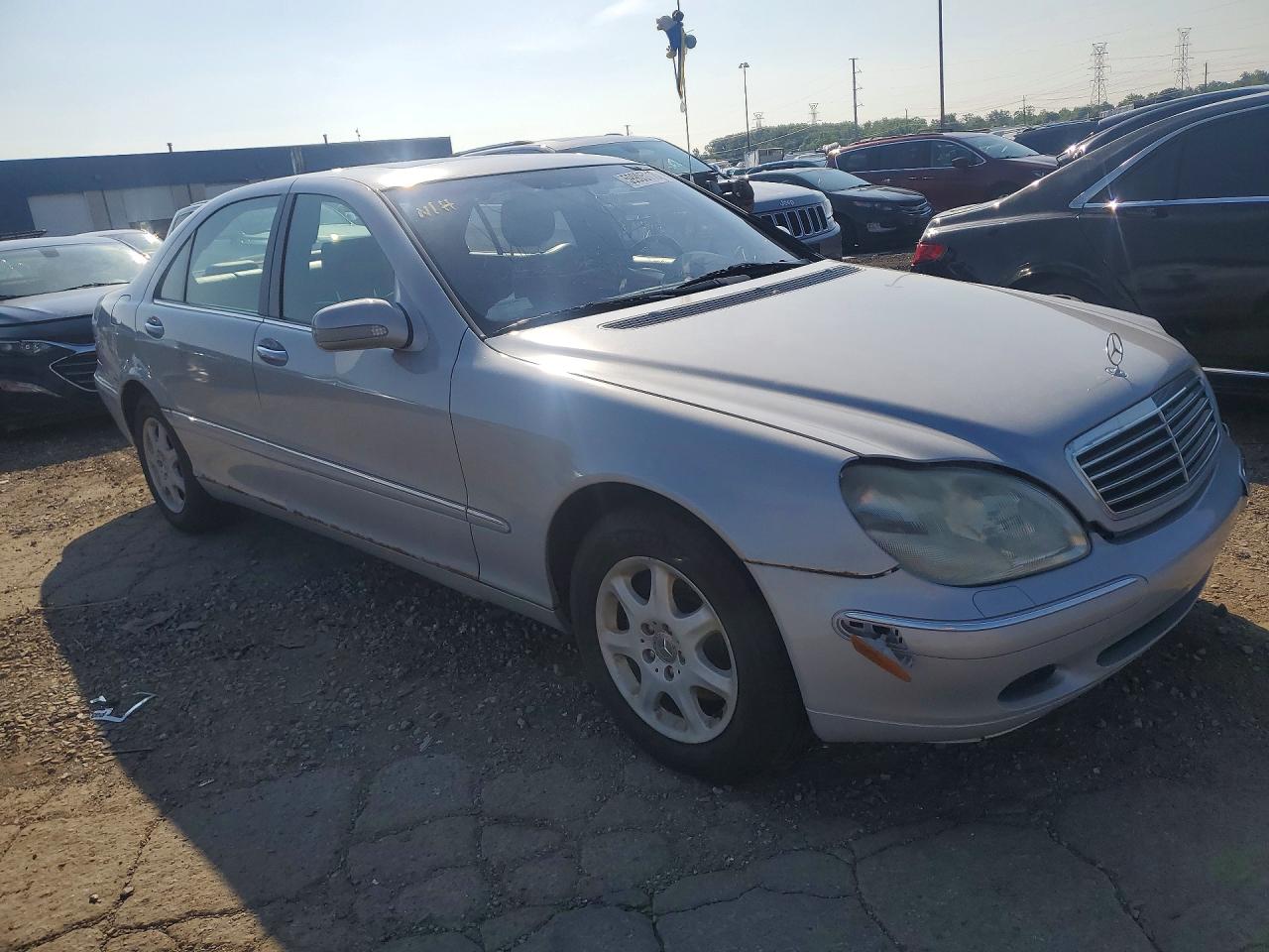 2000 Mercedes-benz S 500 Silver vin: WDBNG75J4YA030487