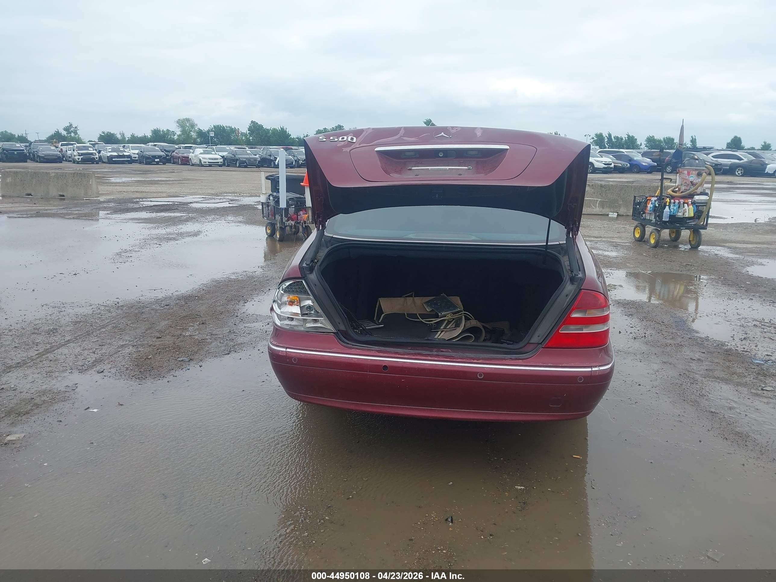 2000 Mercedes-benz S 500   Maroon vin: WDBNG75J4YA103972