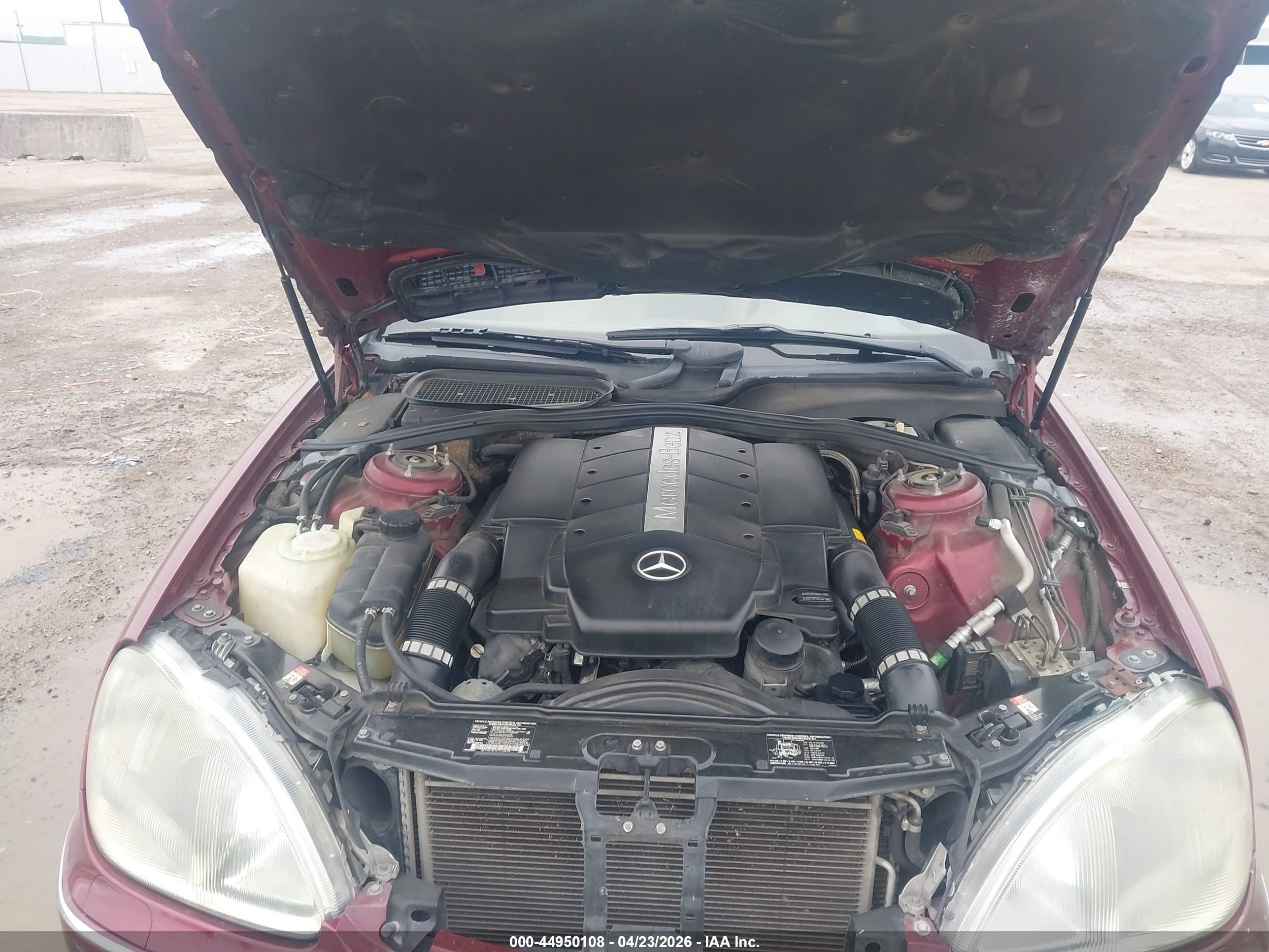2000 Mercedes-benz S 500   Maroon vin: WDBNG75J4YA103972