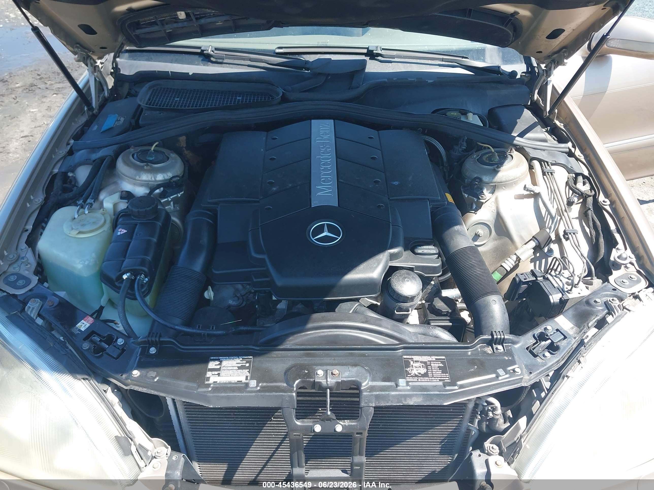 2000 Mercedes-benz S 500   Золотой vin: WDBNG75J4YA130377