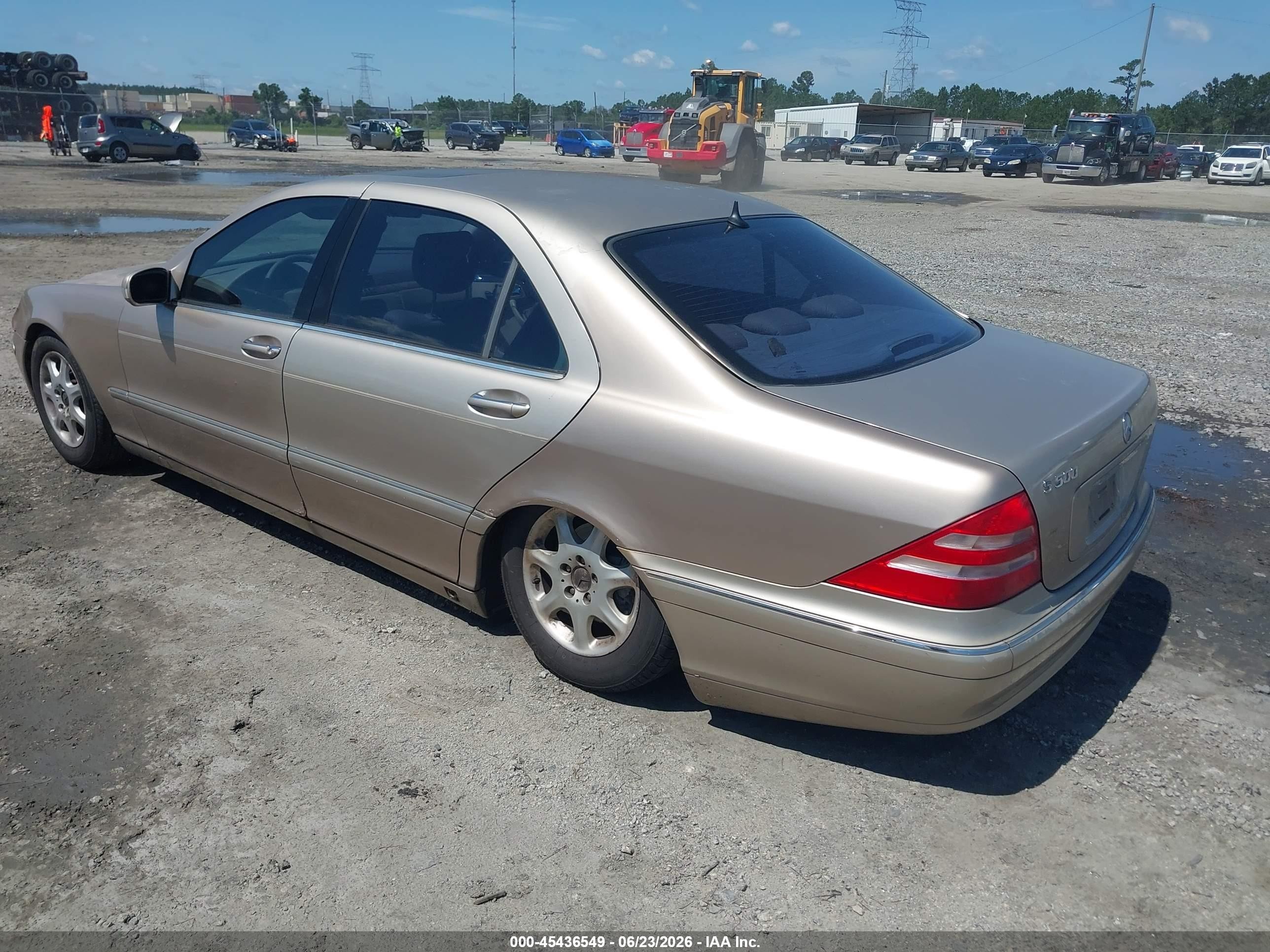 2000 Mercedes-benz S 500   Золотой vin: WDBNG75J4YA130377