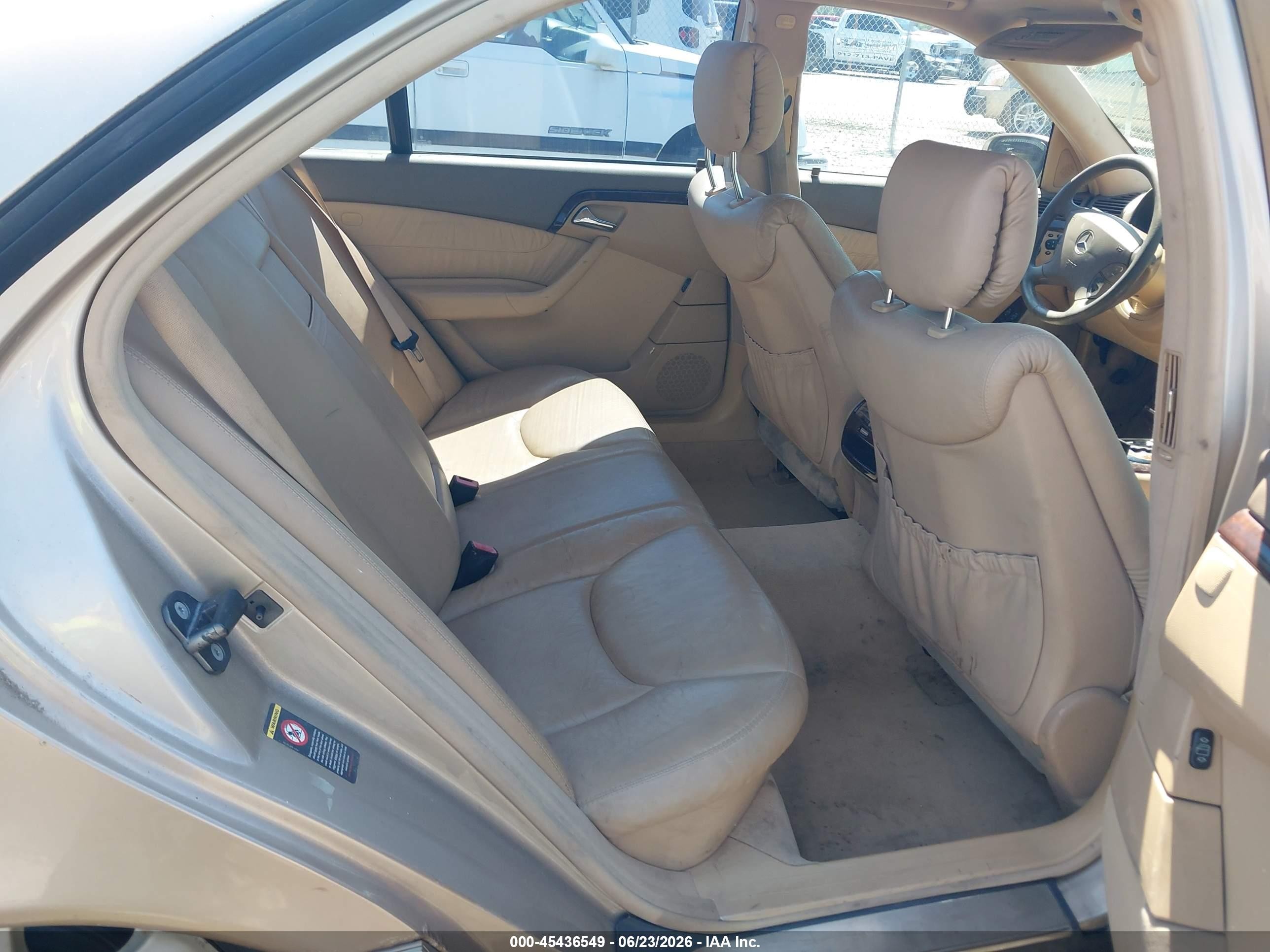 2000 Mercedes-benz S 500   Золотой vin: WDBNG75J4YA130377
