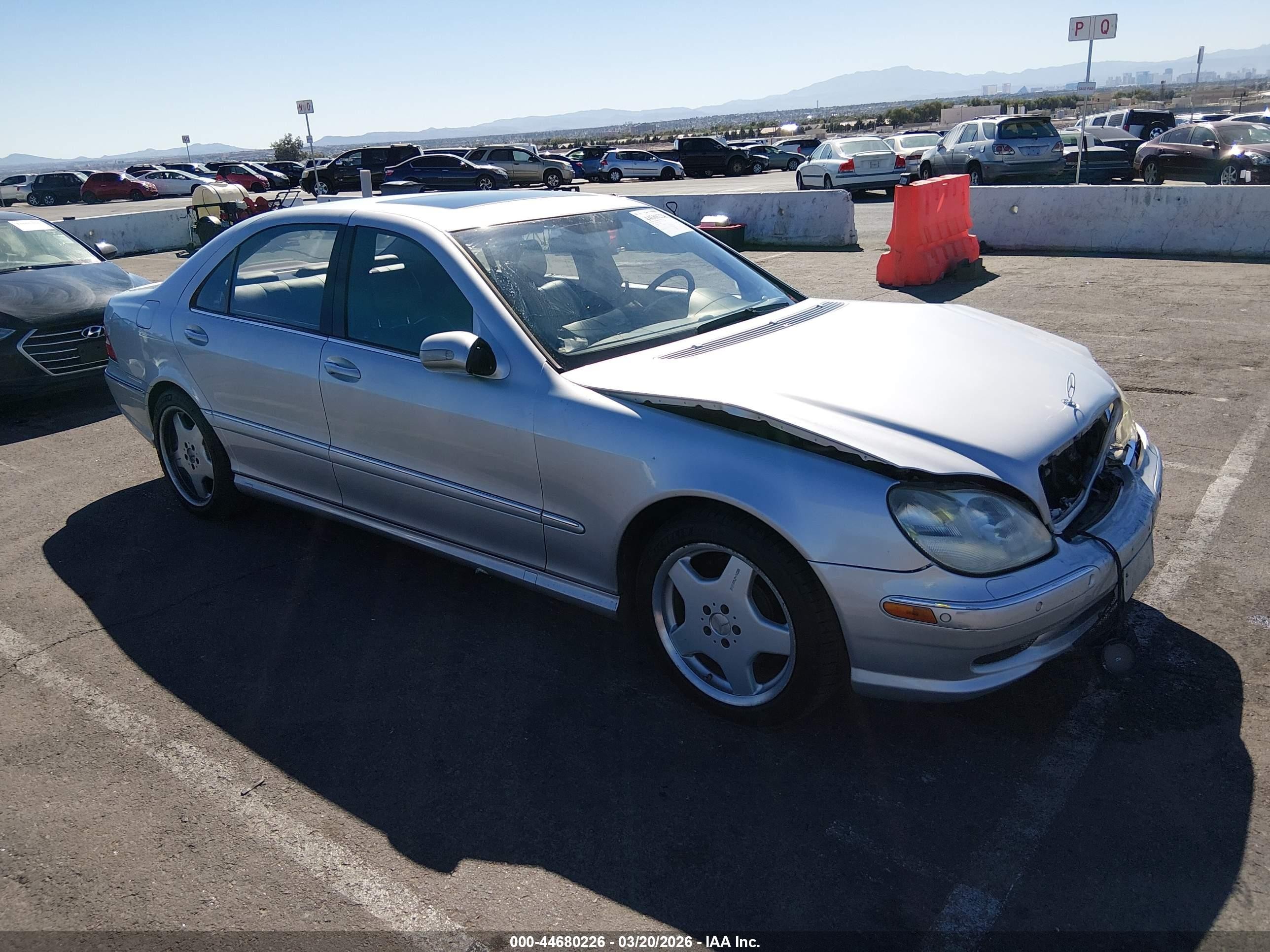 2001 Mercedes-benz S 500   Silver vin: WDBNG75J51A160977
