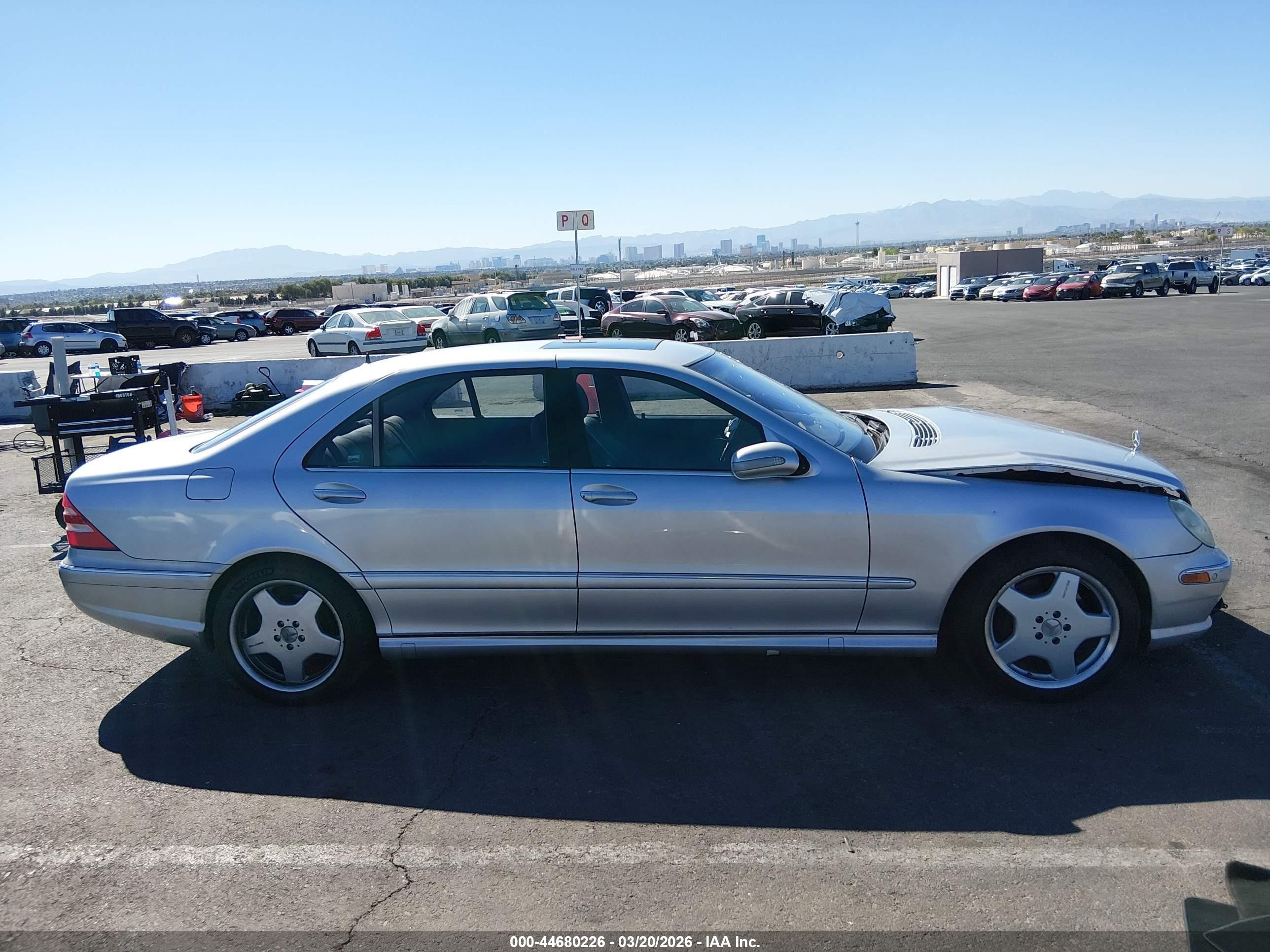 2001 Mercedes-benz S 500   Silver vin: WDBNG75J51A160977