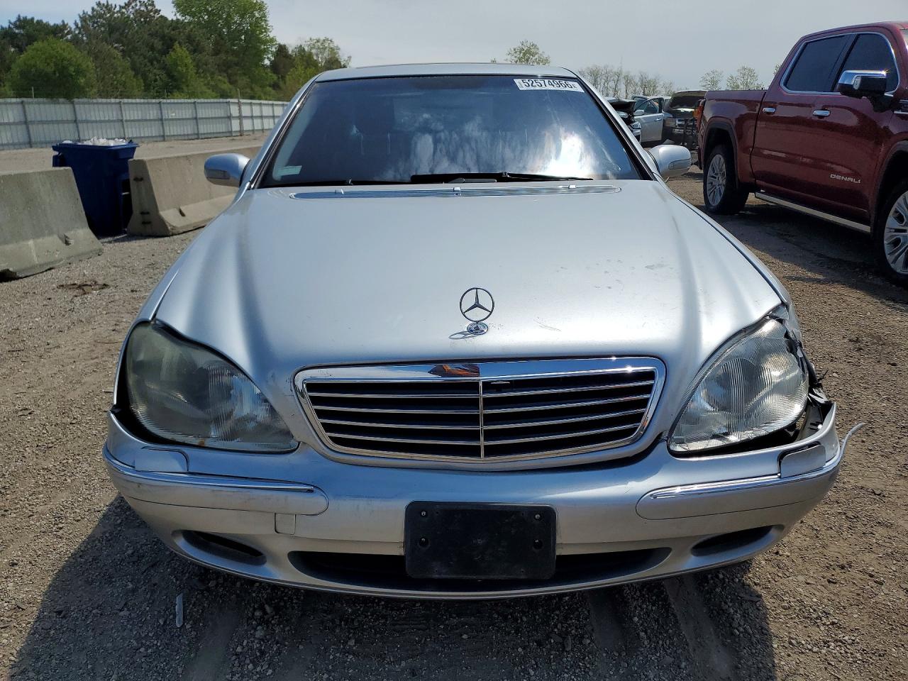 2002 Mercedes-benz S 500 Серебряный vin: WDBNG75J52A226591