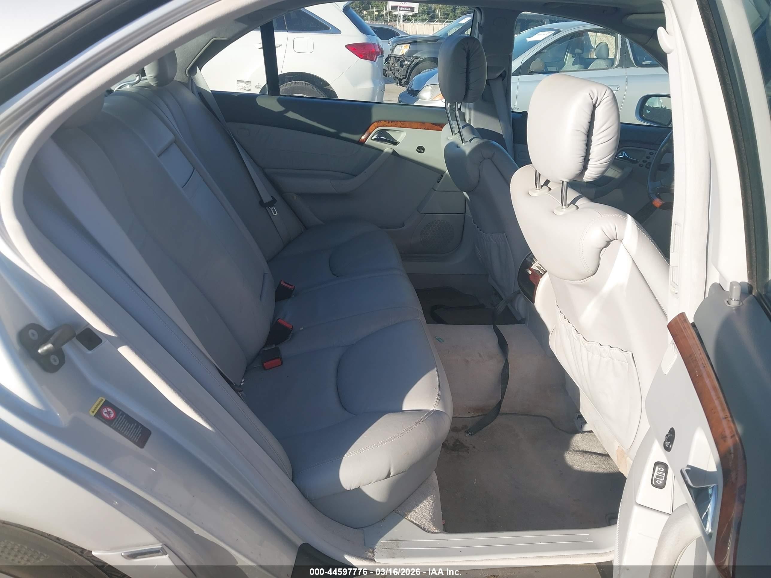 2002 Mercedes-benz S 500 Silver vin: WDBNG75J52A233265