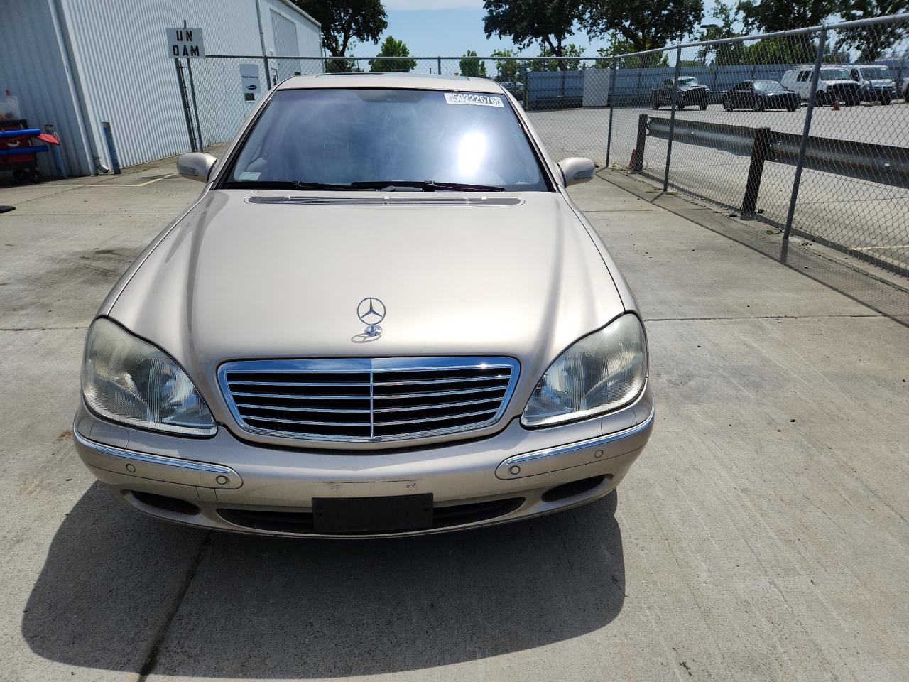 2002 Mercedes-benz S 500 Tan vin: WDBNG75J52A248025 Damage: Left Head Lamp, Faded, Repair Required