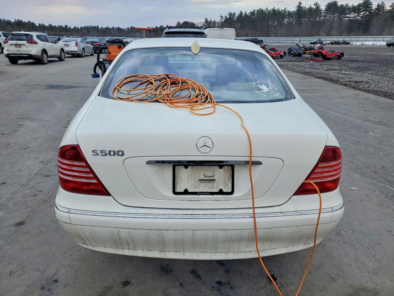 2004 Mercedes-benz S 500 White vin: WDBNG75J54A394492