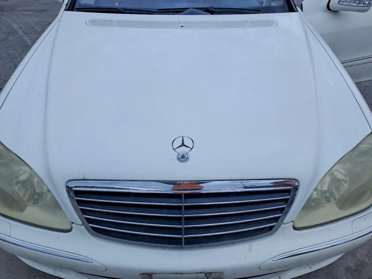 2004 Mercedes-benz S 500 White vin: WDBNG75J54A394492