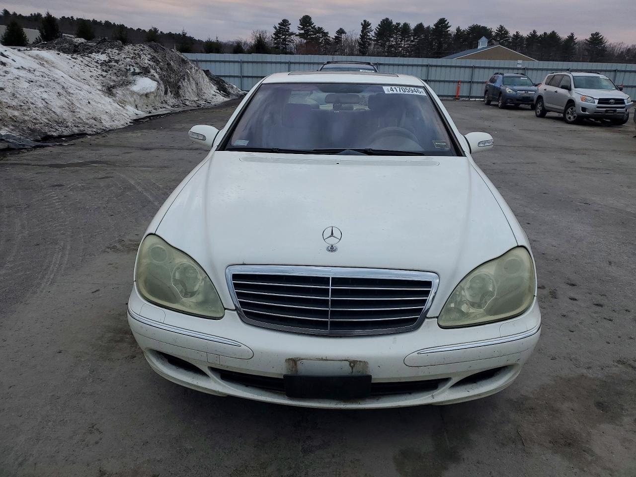 2004 Mercedes-benz S 500 White vin: WDBNG75J54A394492