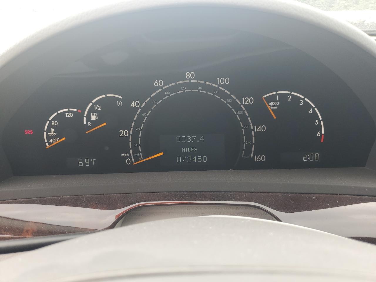 2004 Mercedes-benz S 500 Blue vin: WDBNG75J54A402879
