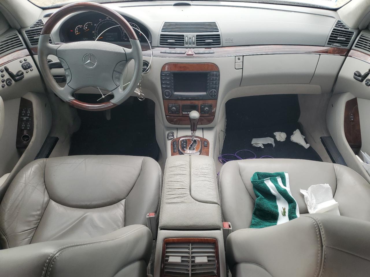 2004 Mercedes-benz S 500 Blue vin: WDBNG75J54A402879