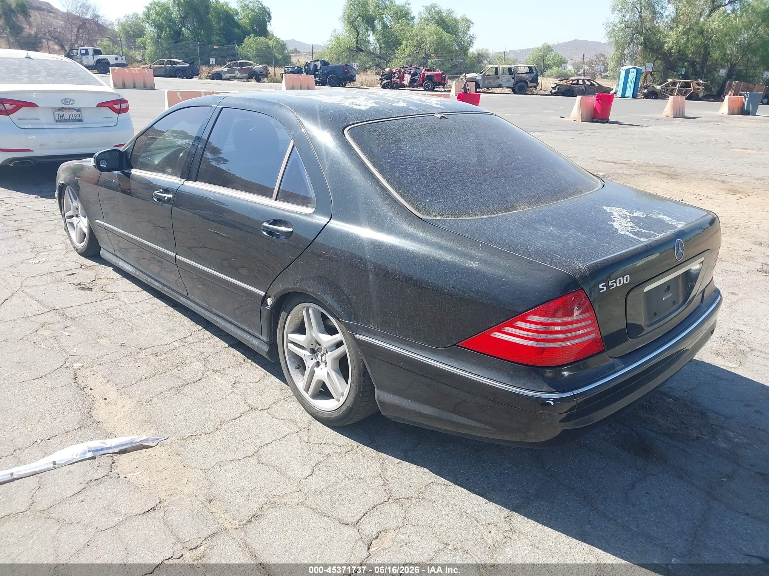 2006 Mercedes-benz S 500   Black vin: WDBNG75J56A467444