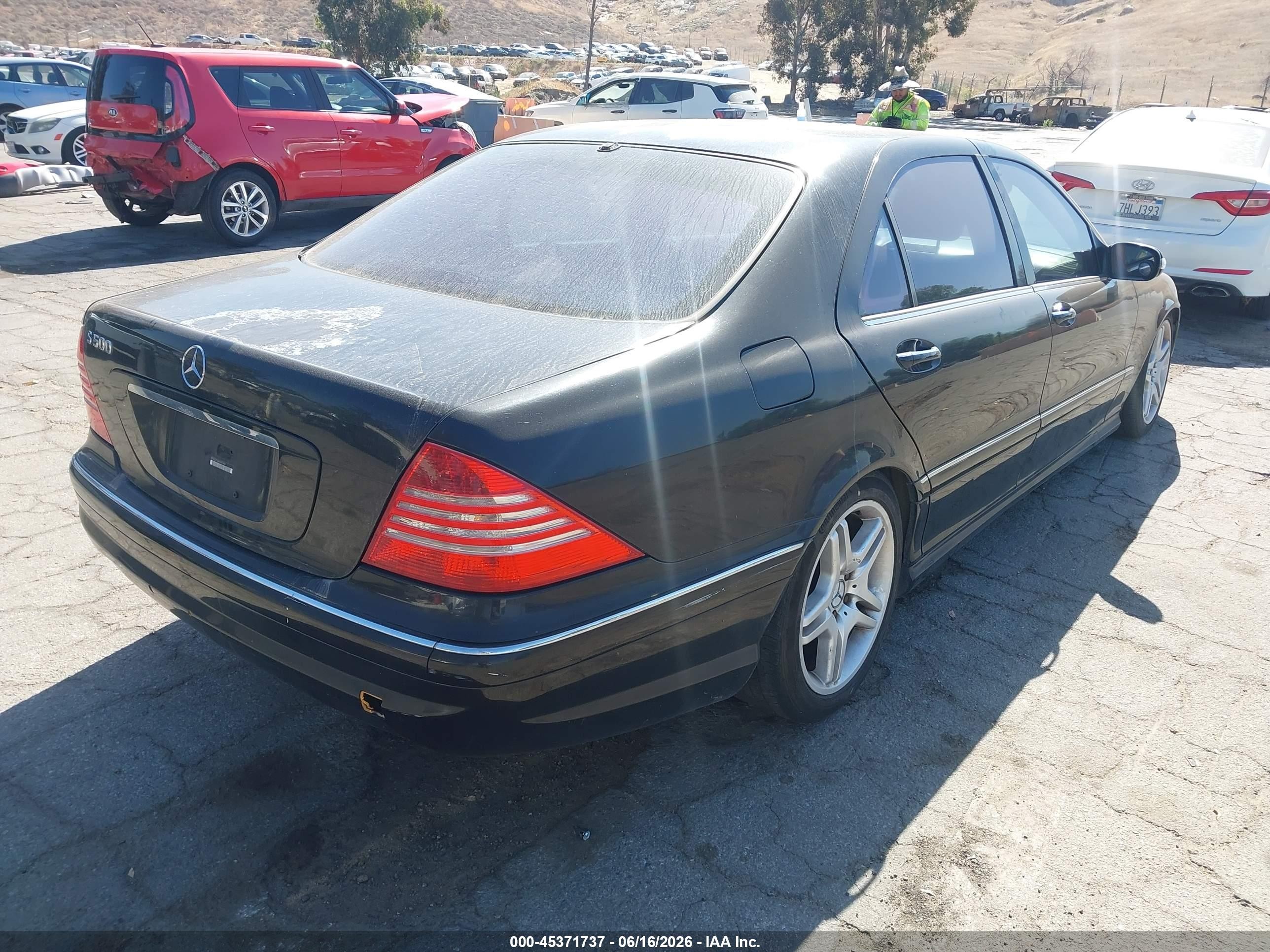 2006 Mercedes-benz S 500   Black vin: WDBNG75J56A467444