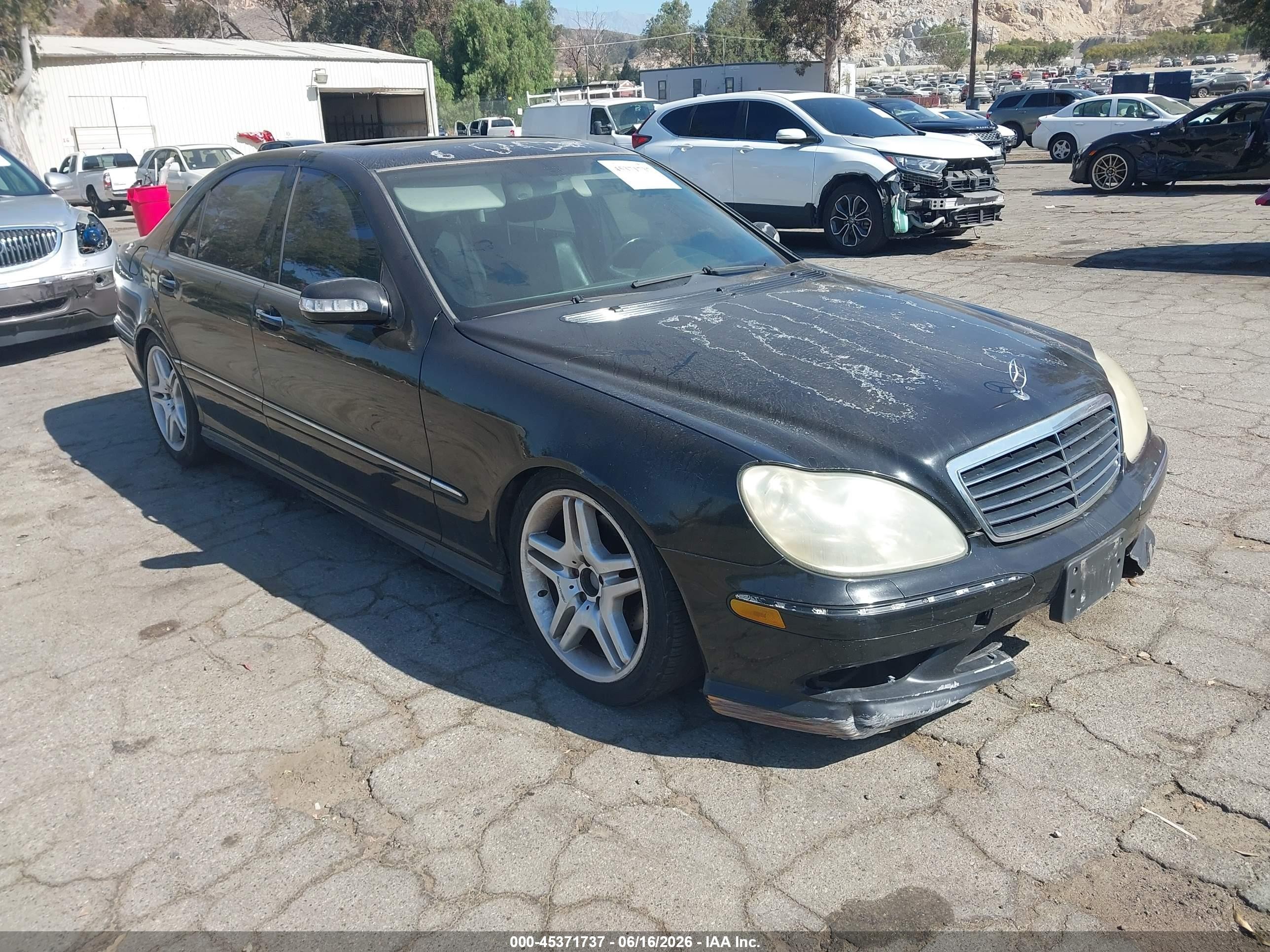 2006 Mercedes-benz S 500   Black vin: WDBNG75J56A467444