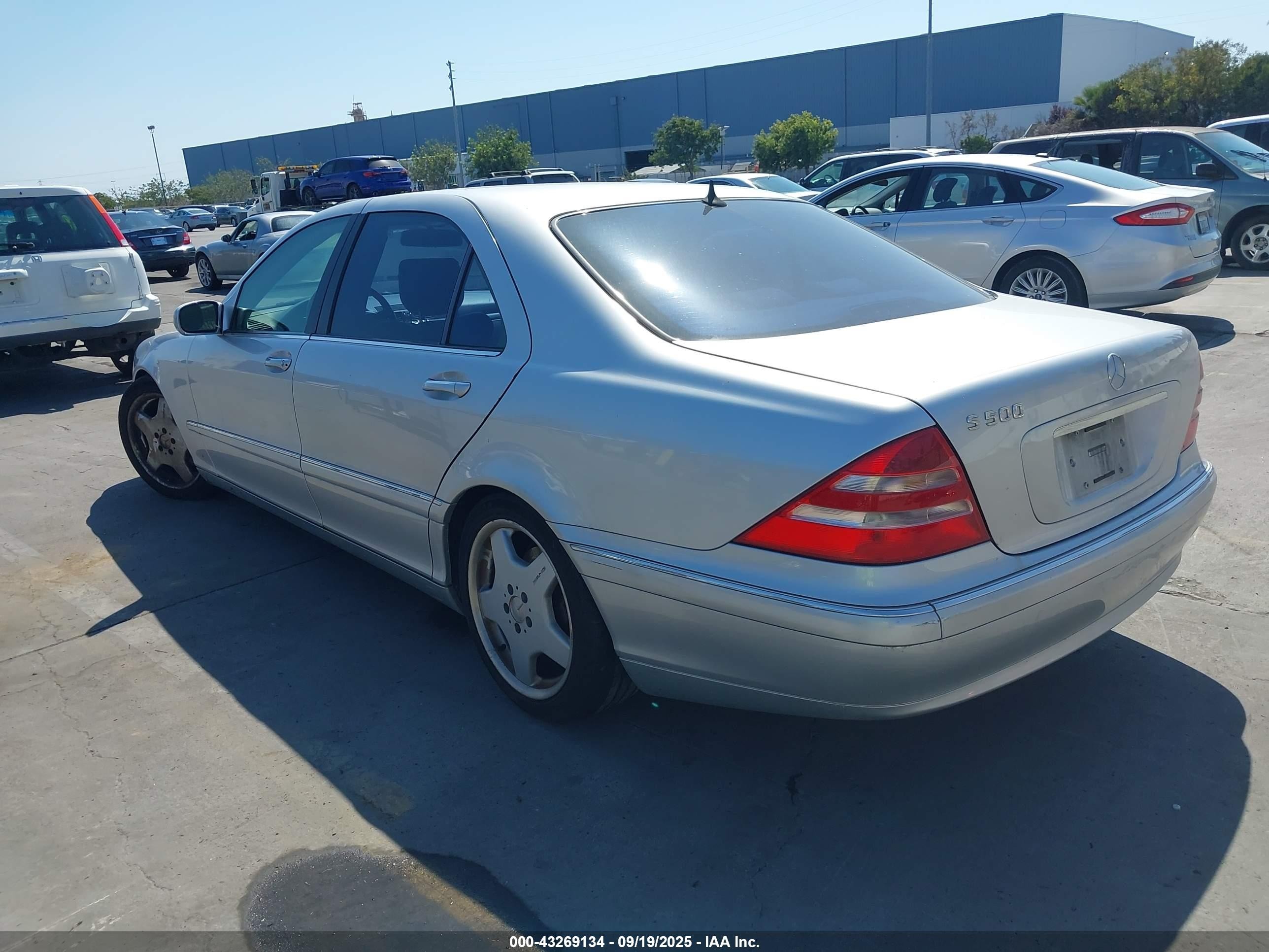 2000 Mercedes-benz S 500   Silver vin: WDBNG75J6YA062762