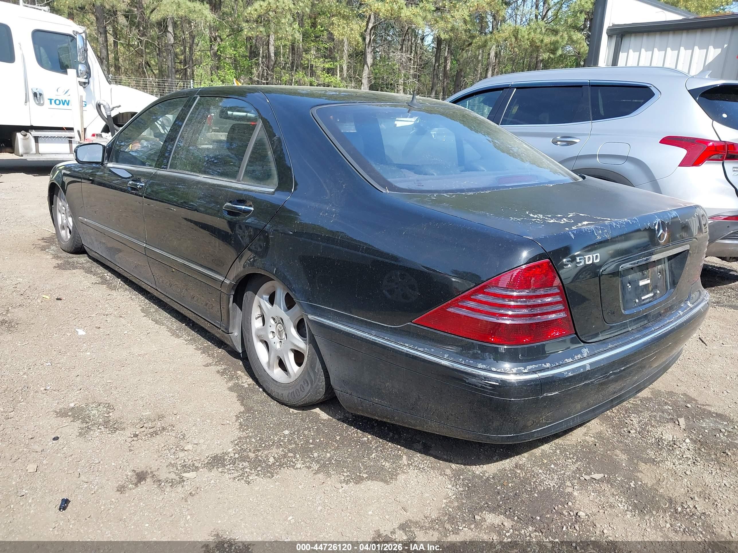 2001 Mercedes-benz S 500   Black vin: WDBNG75J71A148099
