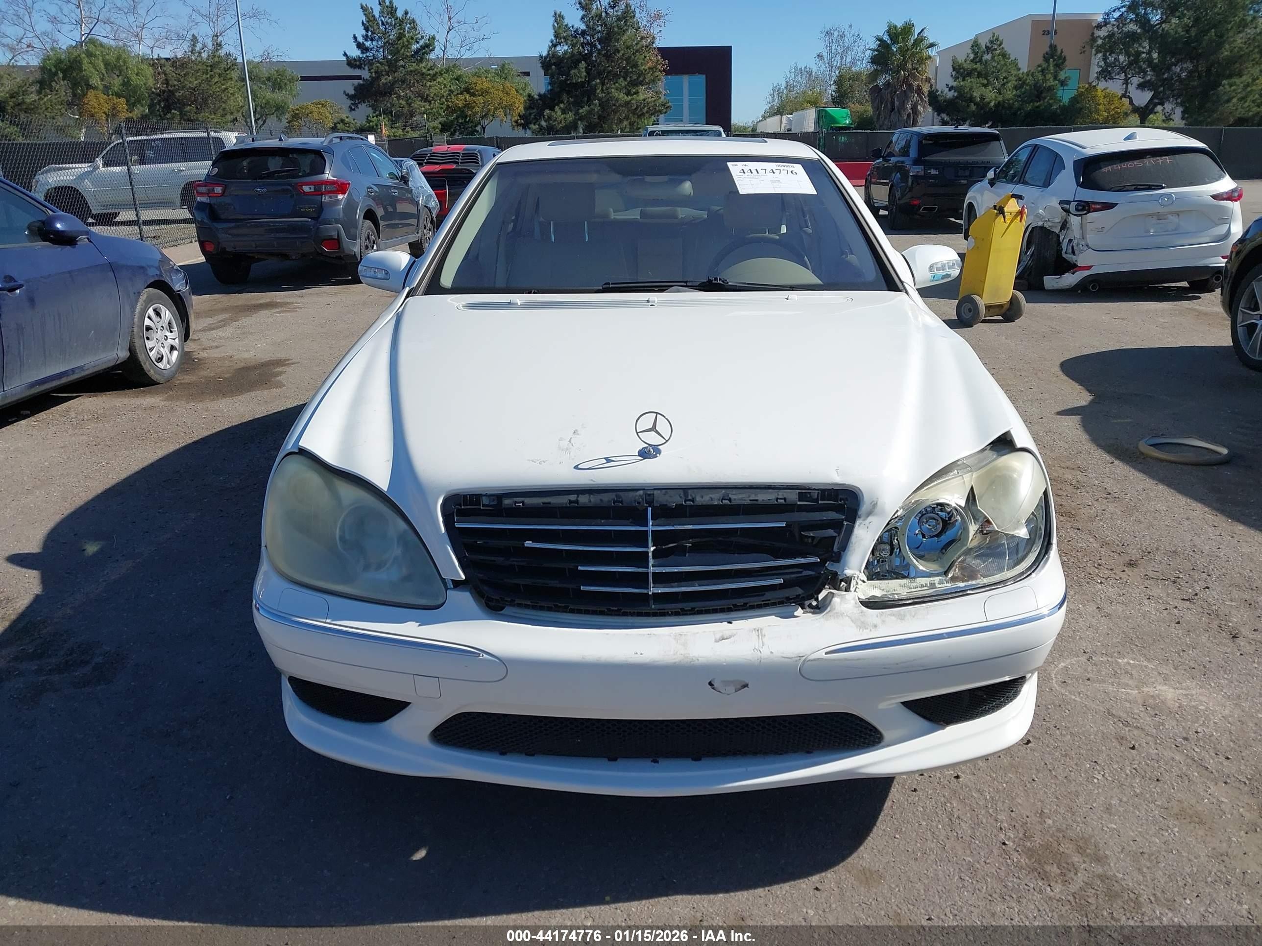 2006 Mercedes-benz S 500   Белый vin: WDBNG75J76A482057